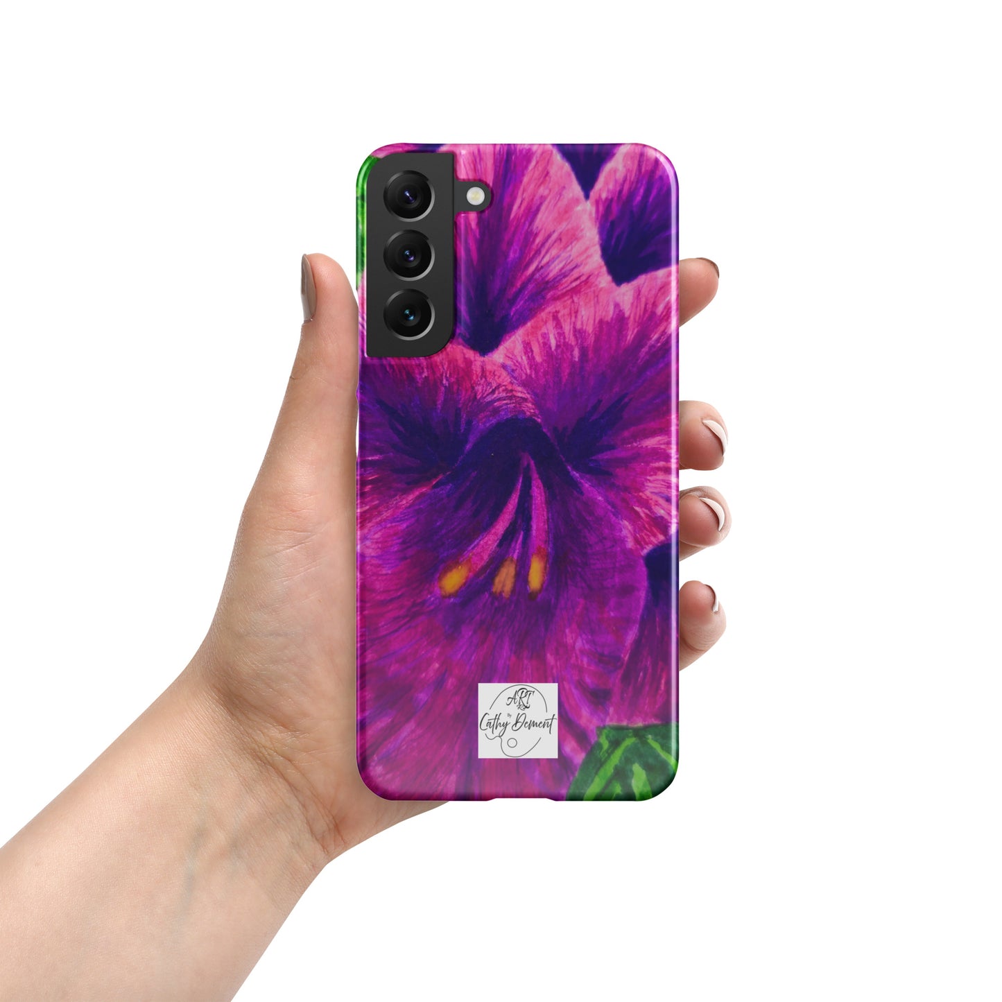 Snap case for Samsung® - Royal Reverie: Purple Gladiola, Floral Artwork Design