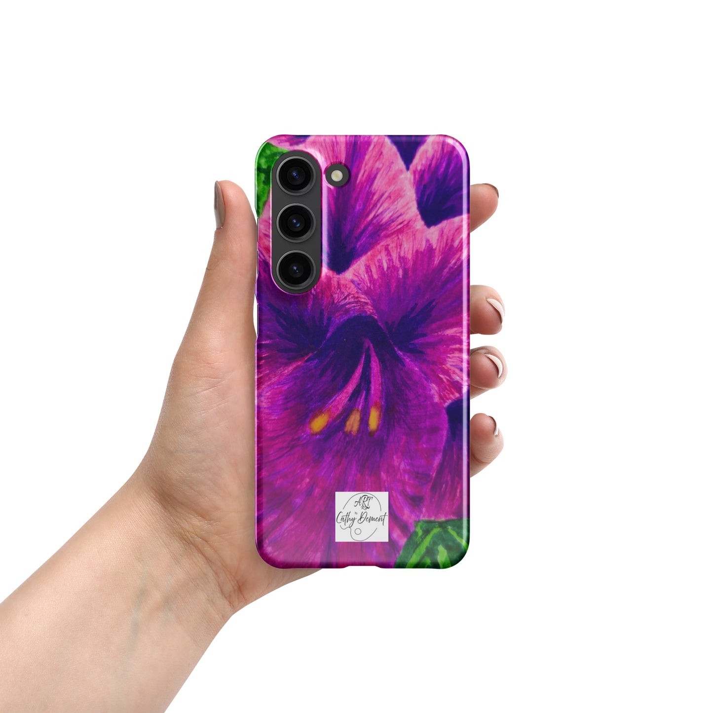 Snap case for Samsung® - Royal Reverie: Purple Gladiola, Floral Artwork Design