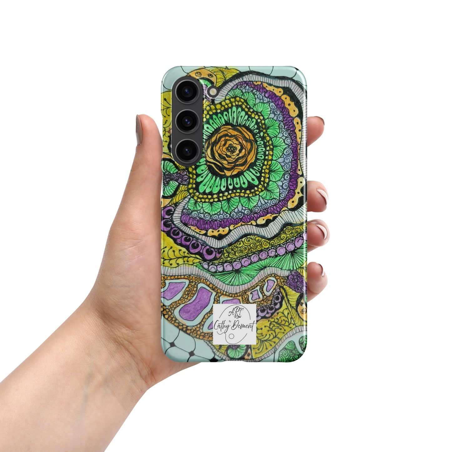 Snap Case for Samsung® Phones - Zen Floral Bliss - Colorful Zentangle Artwork Design