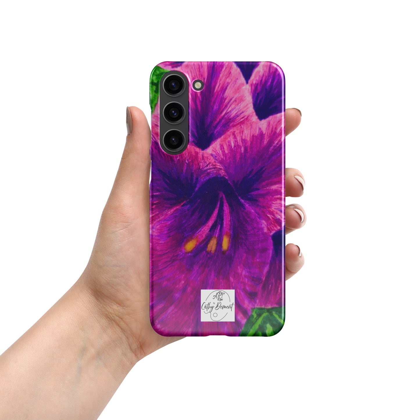 Snap case for Samsung® - Royal Reverie: Purple Gladiola, Floral Artwork Design