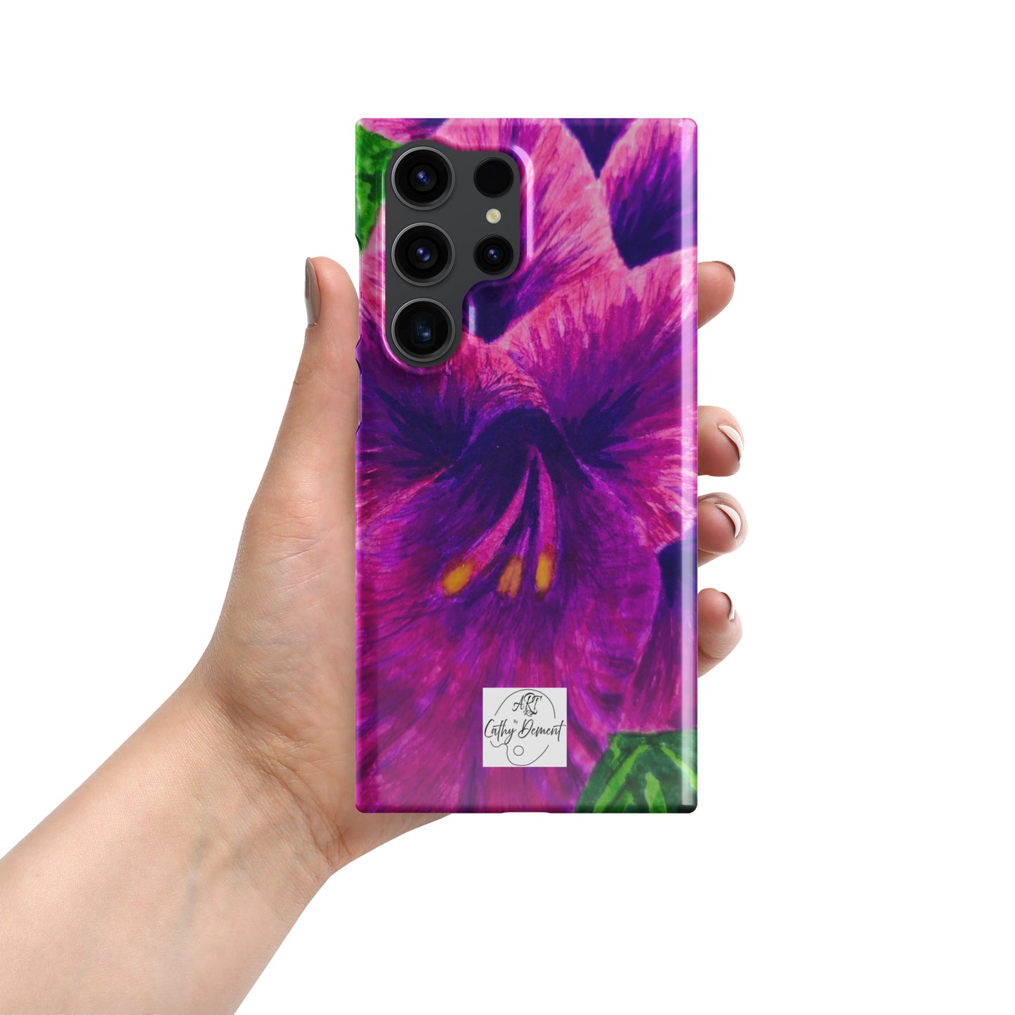 Snap case for Samsung® - Royal Reverie: Purple Gladiola, Floral Artwork Design