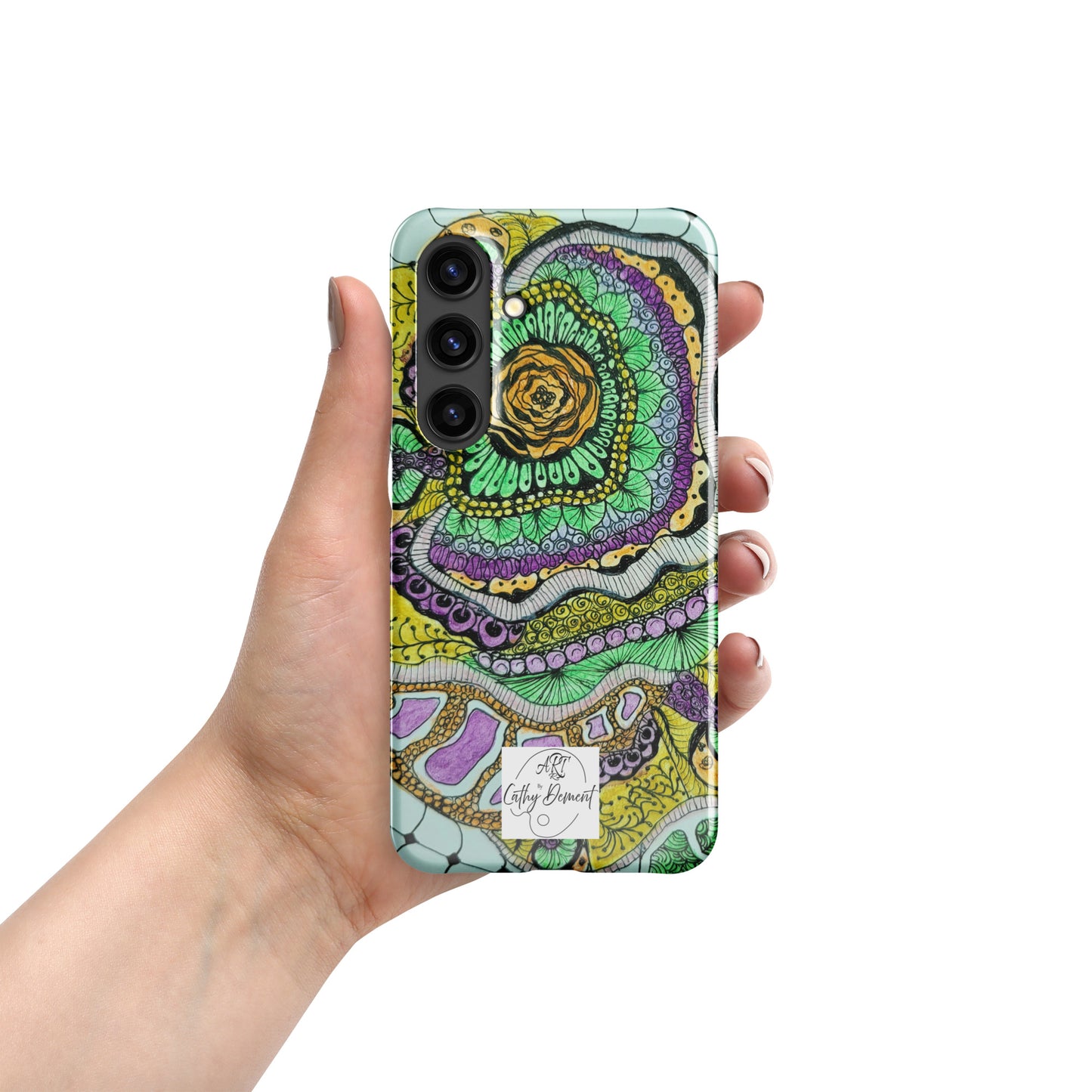 Snap Case for Samsung® Phones - Zen Floral Bliss - Colorful Zentangle Artwork Design