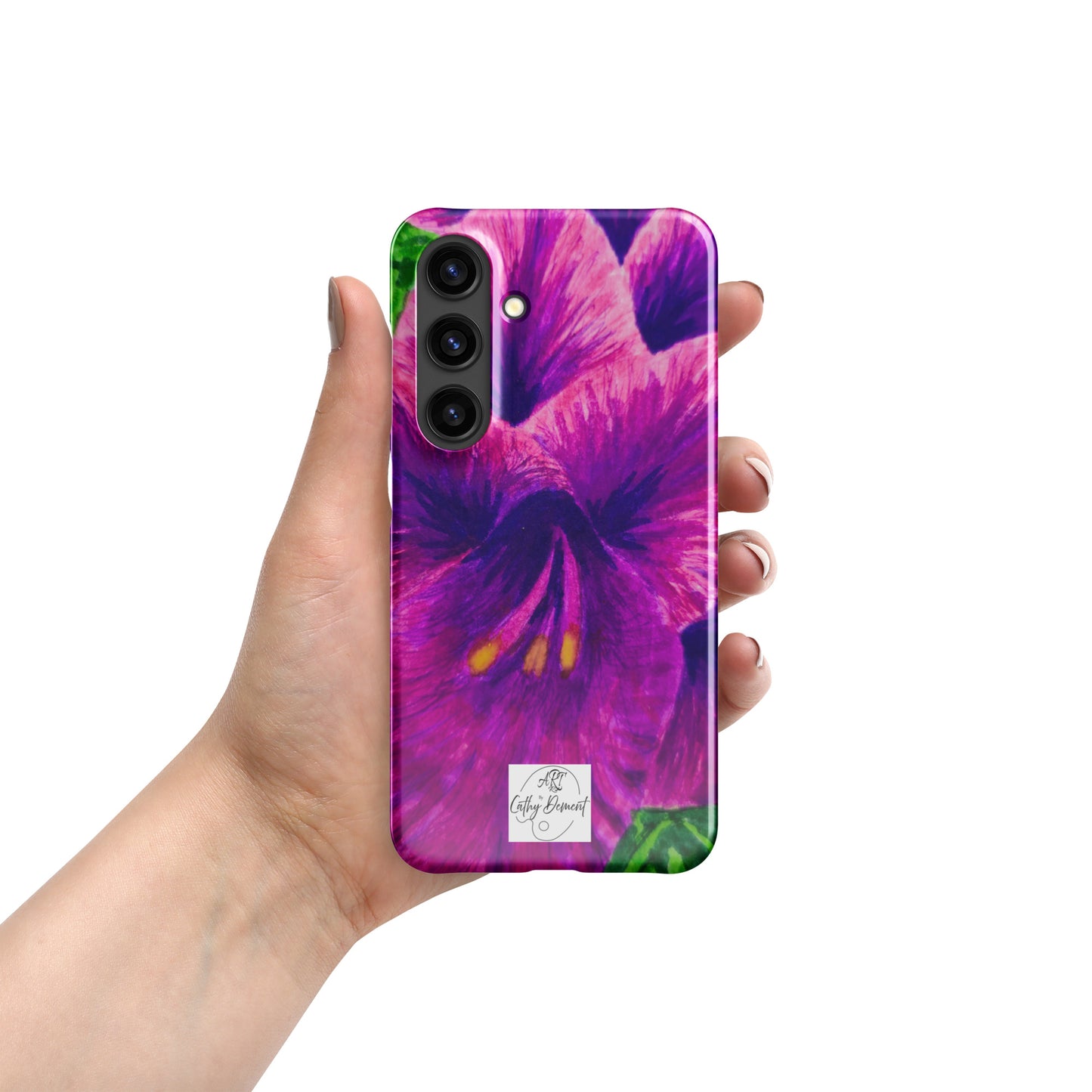 Snap case for Samsung® - Royal Reverie: Purple Gladiola, Floral Artwork Design