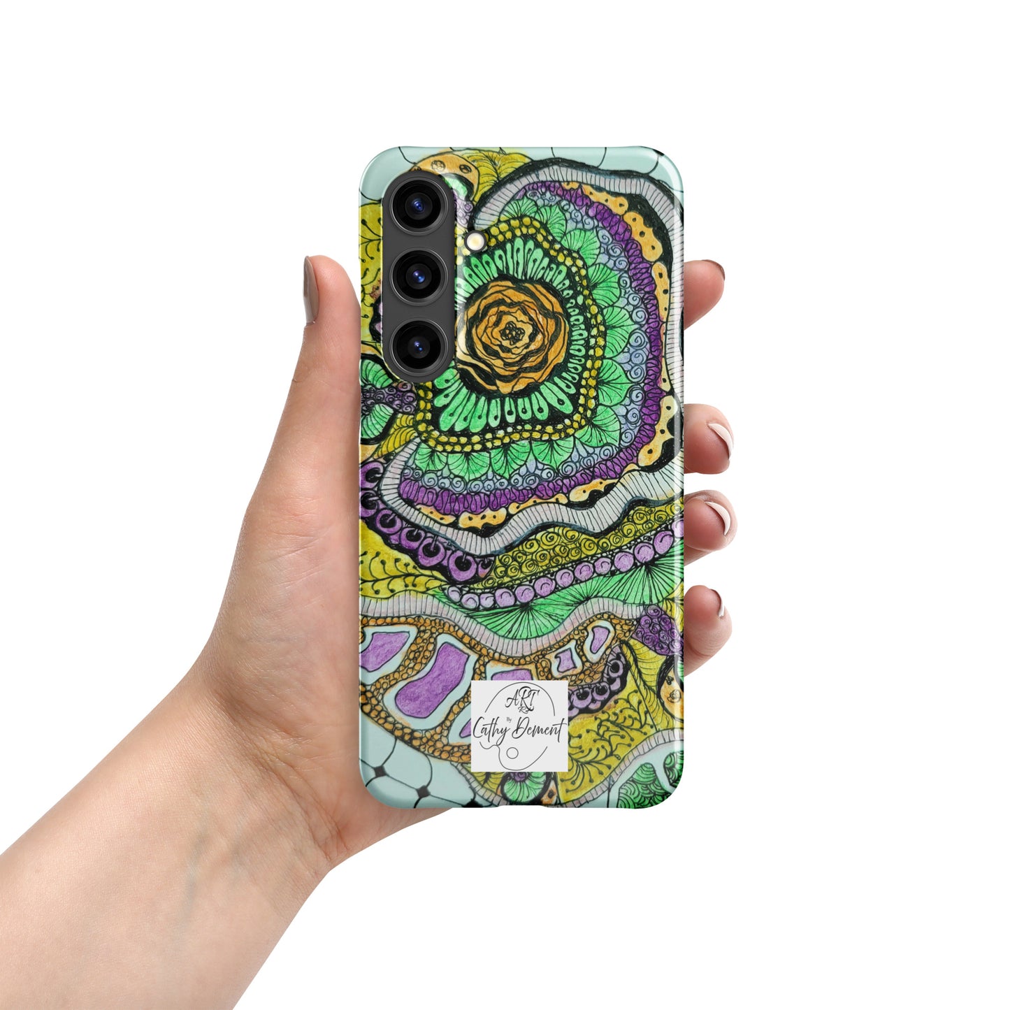 Snap Case for Samsung® Phones - Zen Floral Bliss - Colorful Zentangle Artwork Design