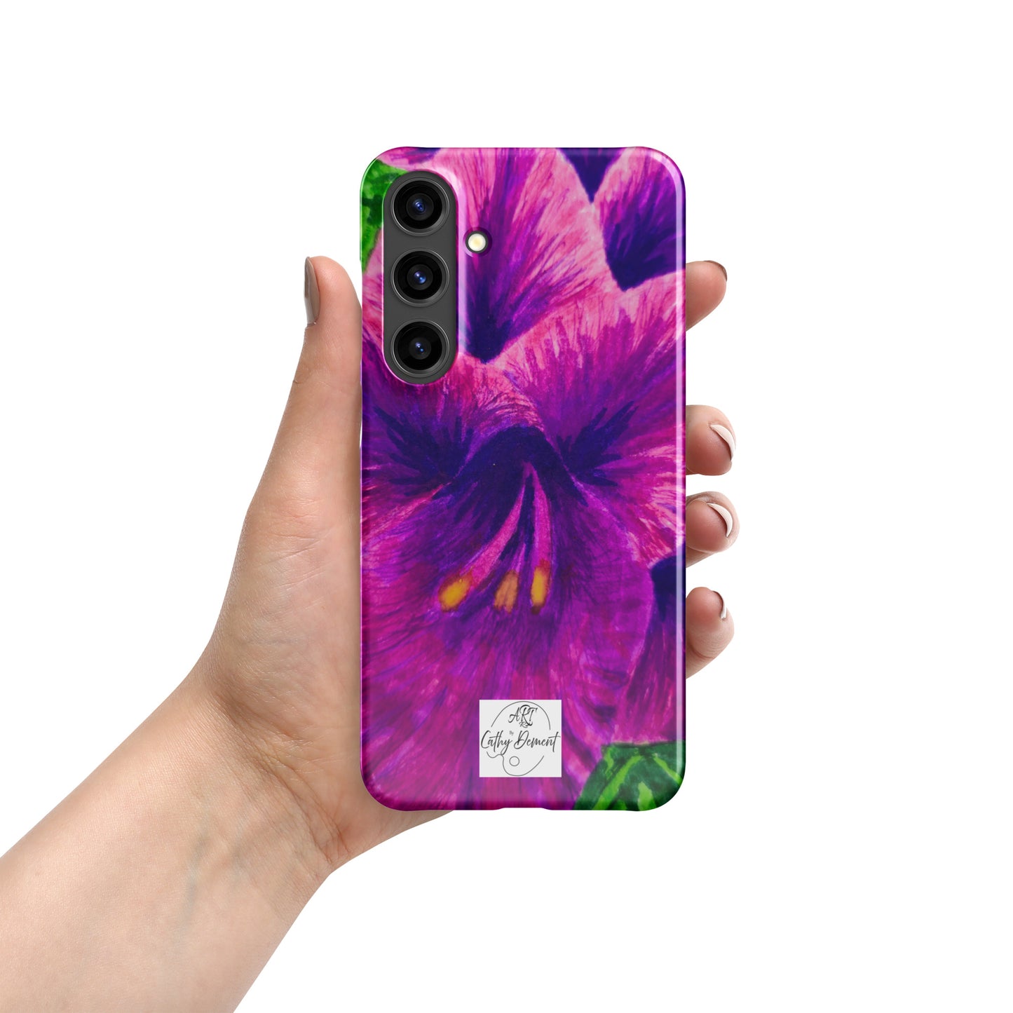 Snap case for Samsung® - Royal Reverie: Purple Gladiola, Floral Artwork Design