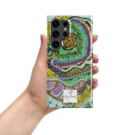 Zenfloral Bliss: Zentangle Design Artwork Tough case for Samsung® Phones