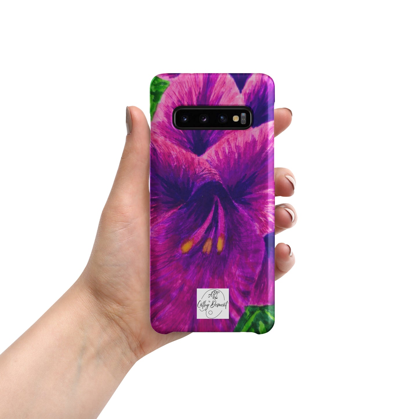 Snap case for Samsung® - Royal Reverie: Purple Gladiola, Floral Artwork Design