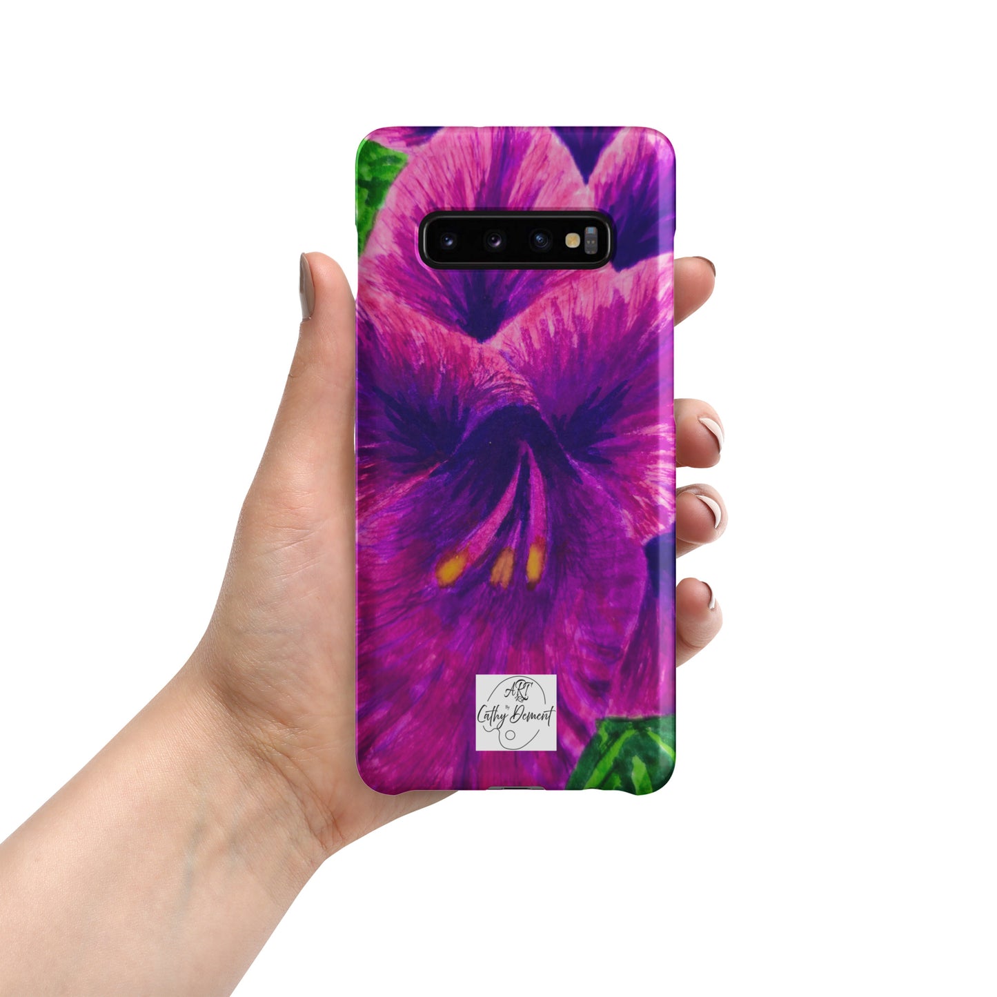 Snap case for Samsung® - Royal Reverie: Purple Gladiola, Floral Artwork Design