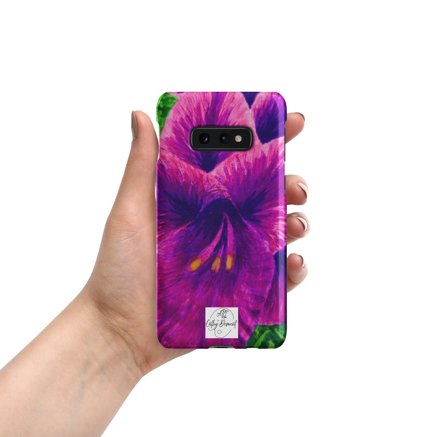 Snap case for Samsung® - Royal Reverie: Purple Gladiola, Floral Artwork Design