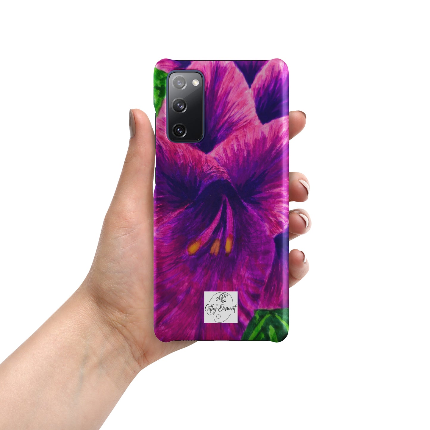 Snap case for Samsung® - Royal Reverie: Purple Gladiola, Floral Artwork Design