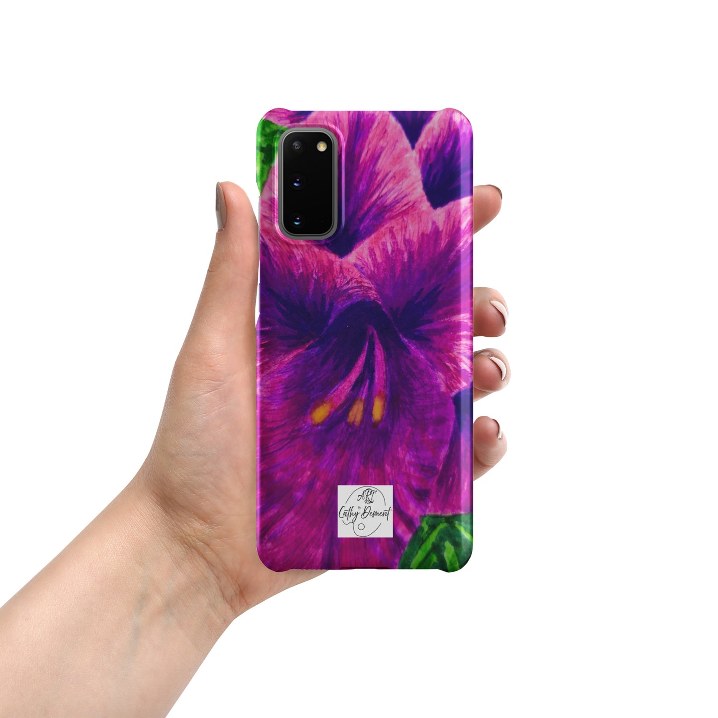 Snap case for Samsung® - Royal Reverie: Purple Gladiola, Floral Artwork Design