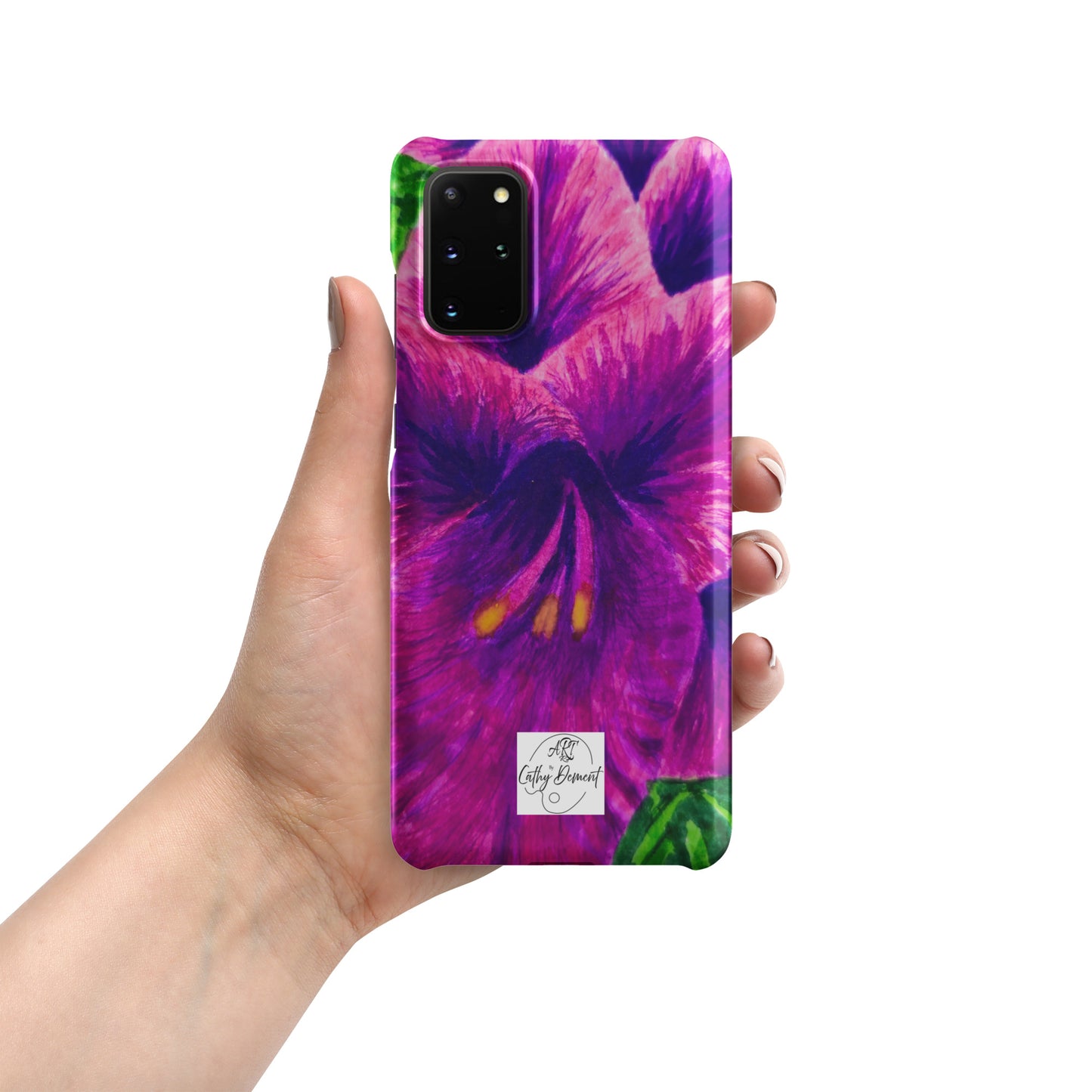 Snap case for Samsung® - Royal Reverie: Purple Gladiola, Floral Artwork Design