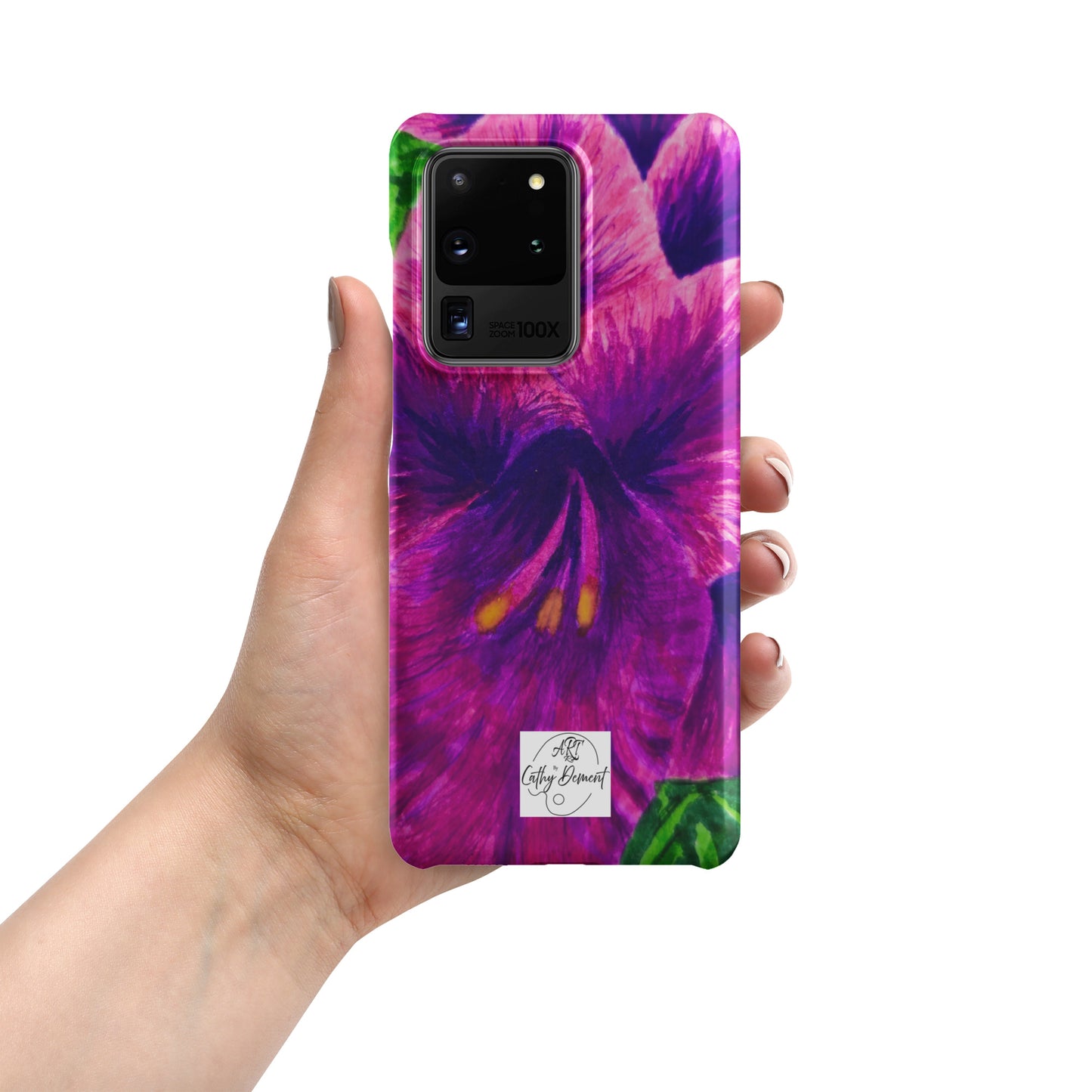 Snap case for Samsung® - Royal Reverie: Purple Gladiola, Floral Artwork Design