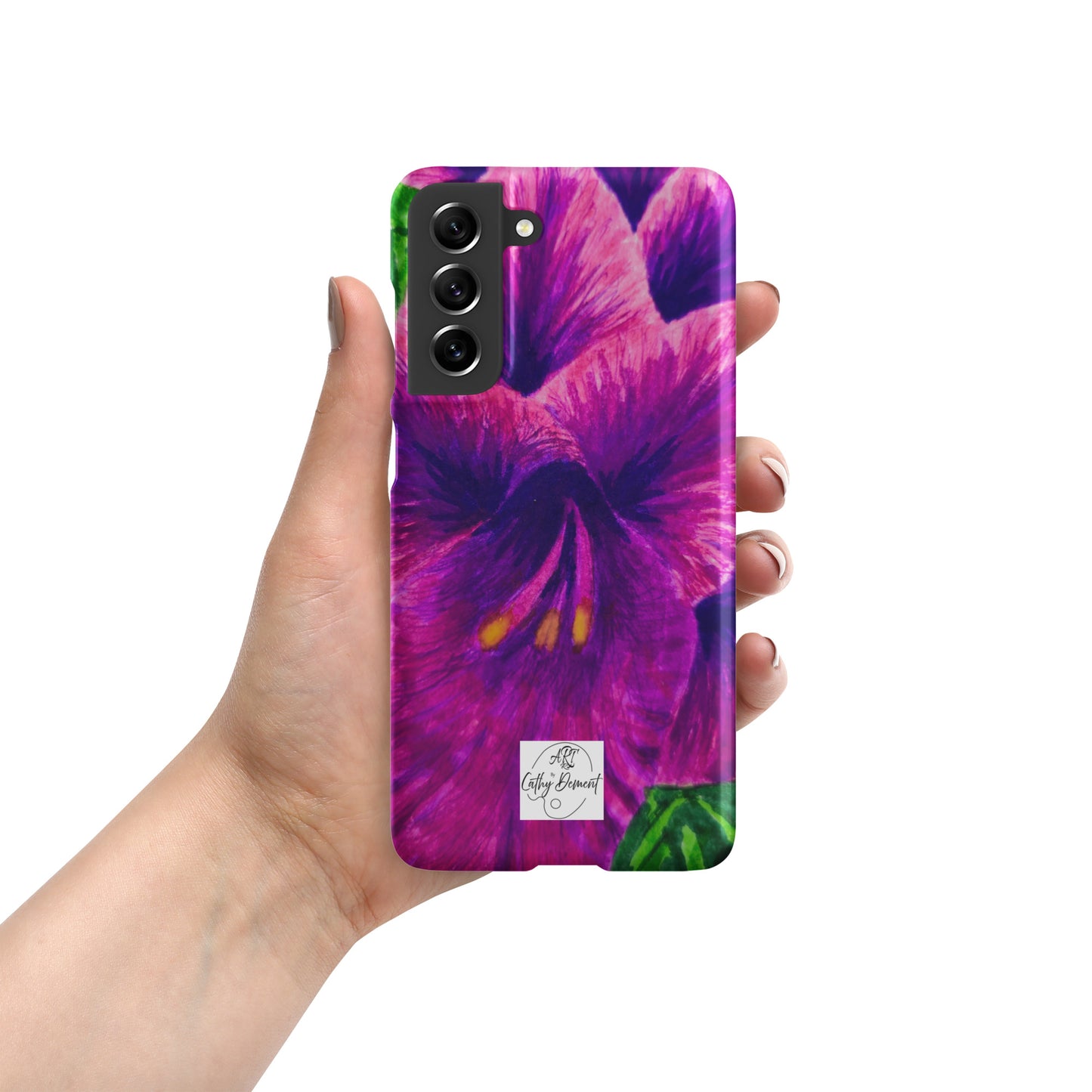 Snap case for Samsung® - Royal Reverie: Purple Gladiola, Floral Artwork Design