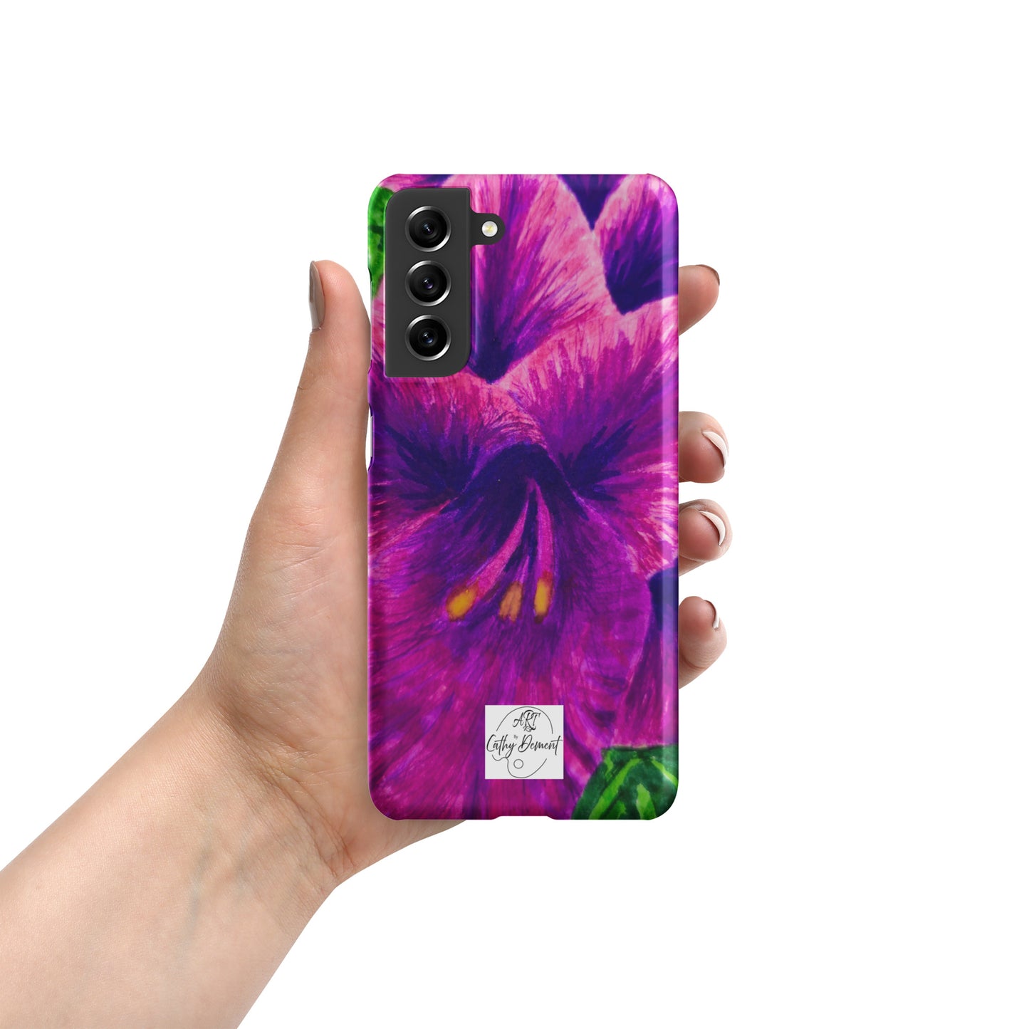 Snap case for Samsung® - Royal Reverie: Purple Gladiola, Floral Artwork Design