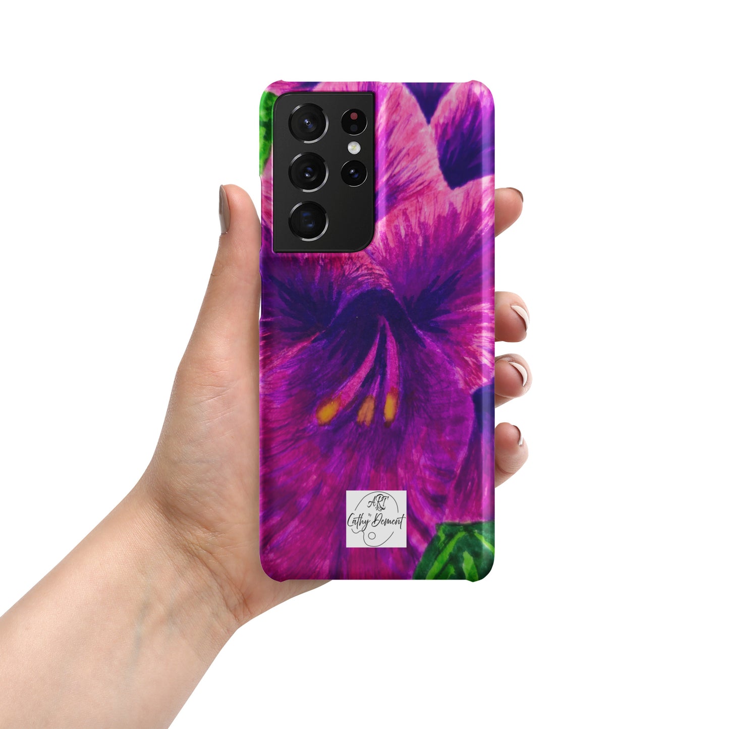 Snap case for Samsung® - Royal Reverie: Purple Gladiola, Floral Artwork Design