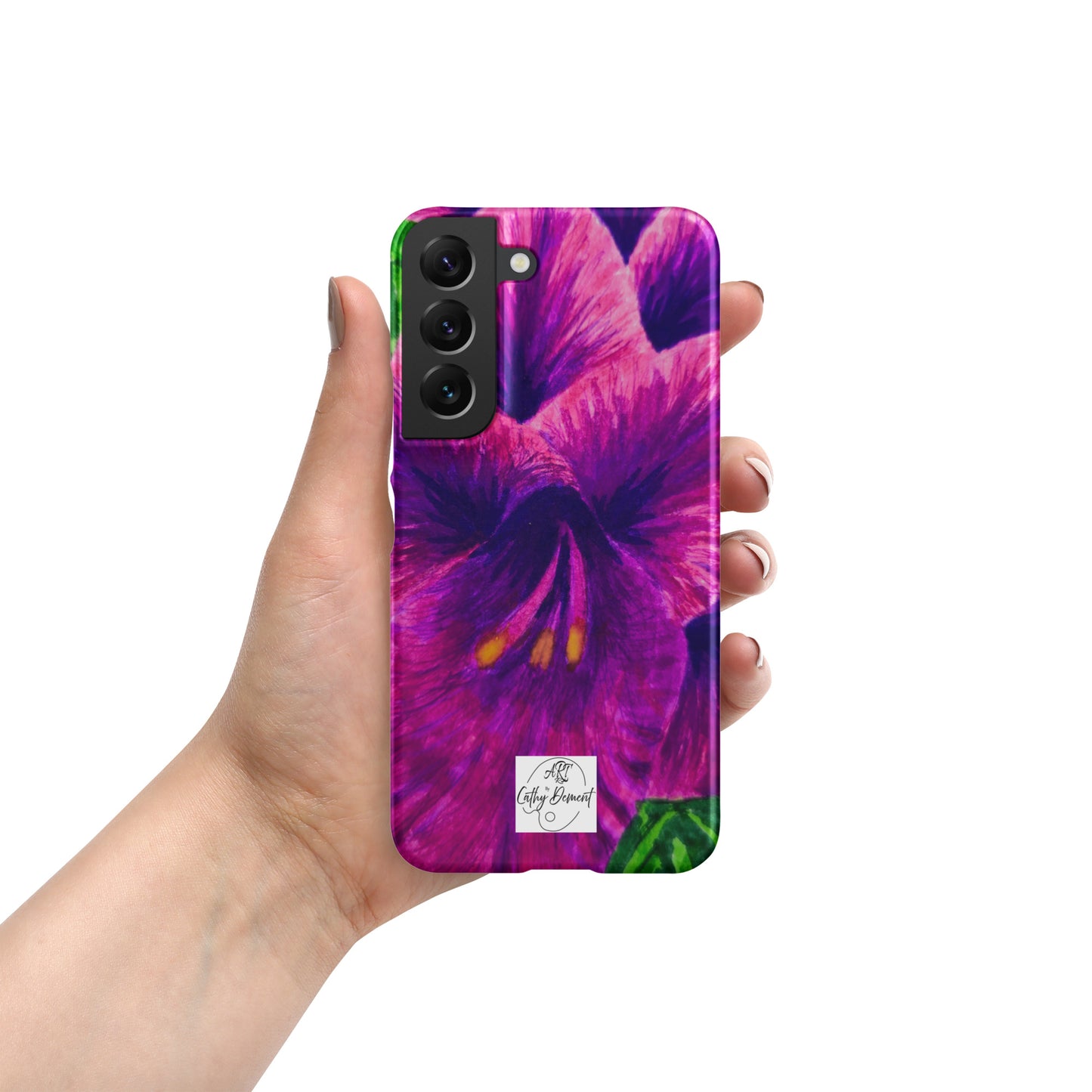 Snap case for Samsung® - Royal Reverie: Purple Gladiola, Floral Artwork Design