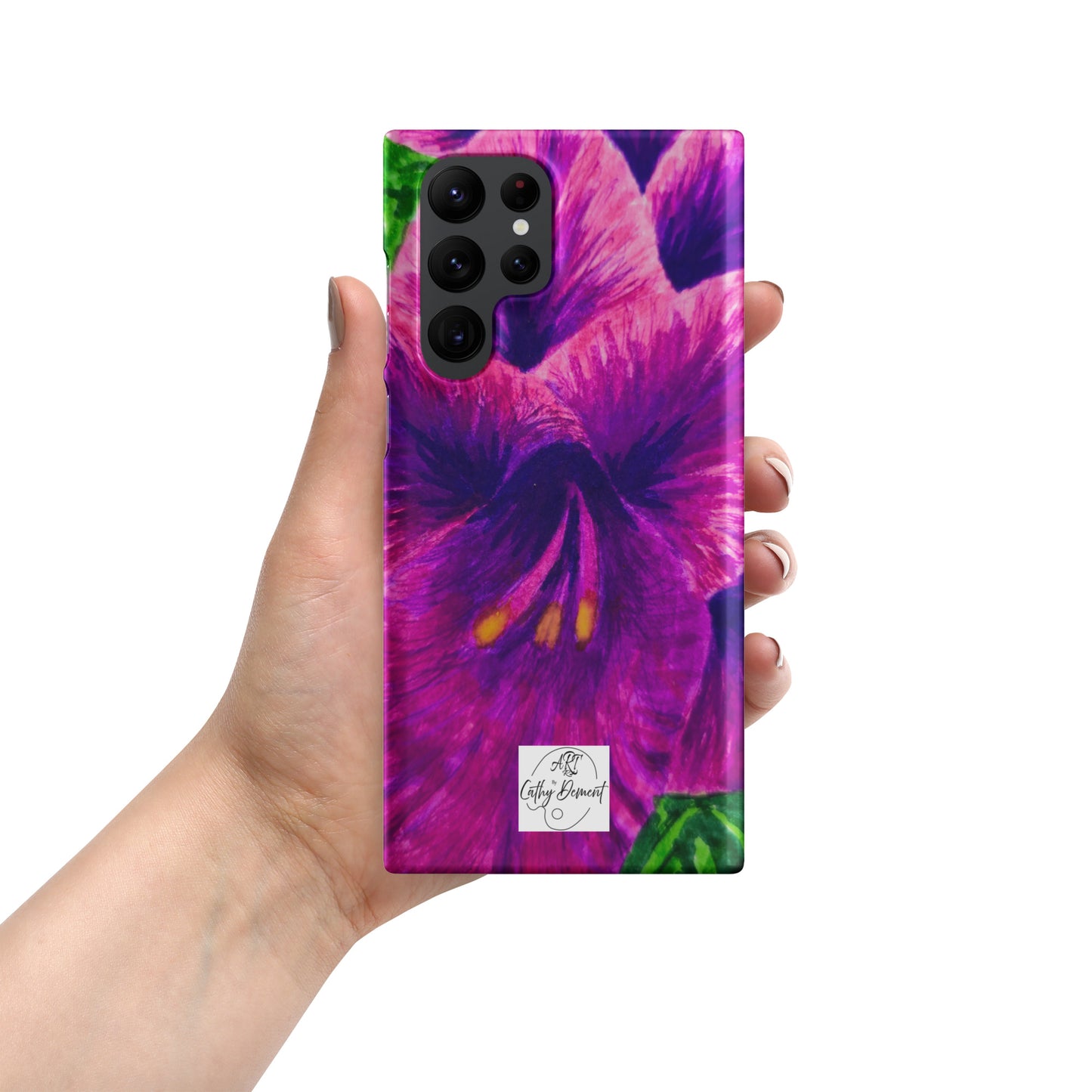 Snap case for Samsung® - Royal Reverie: Purple Gladiola, Floral Artwork Design