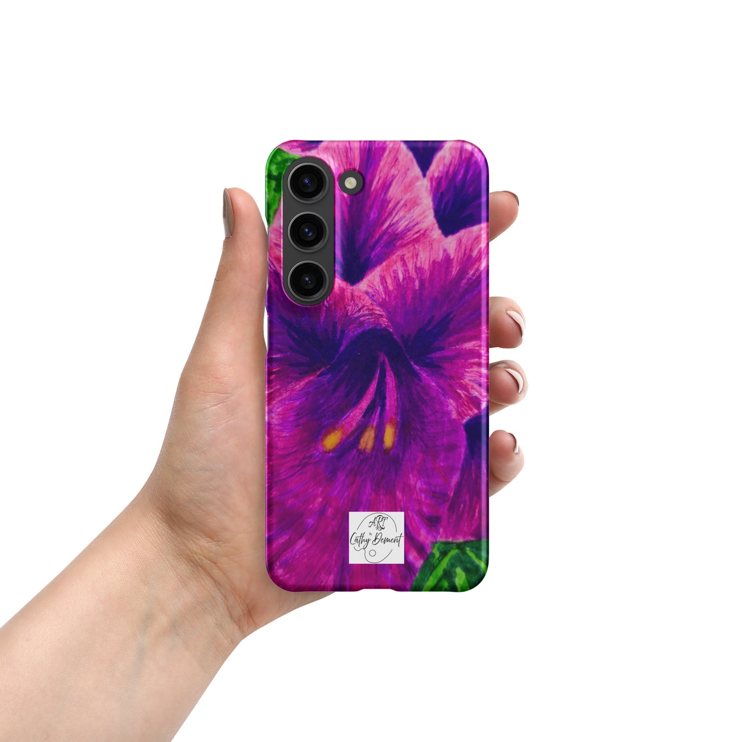 Snap case for Samsung® - Royal Reverie: Purple Gladiola, Floral Artwork Design