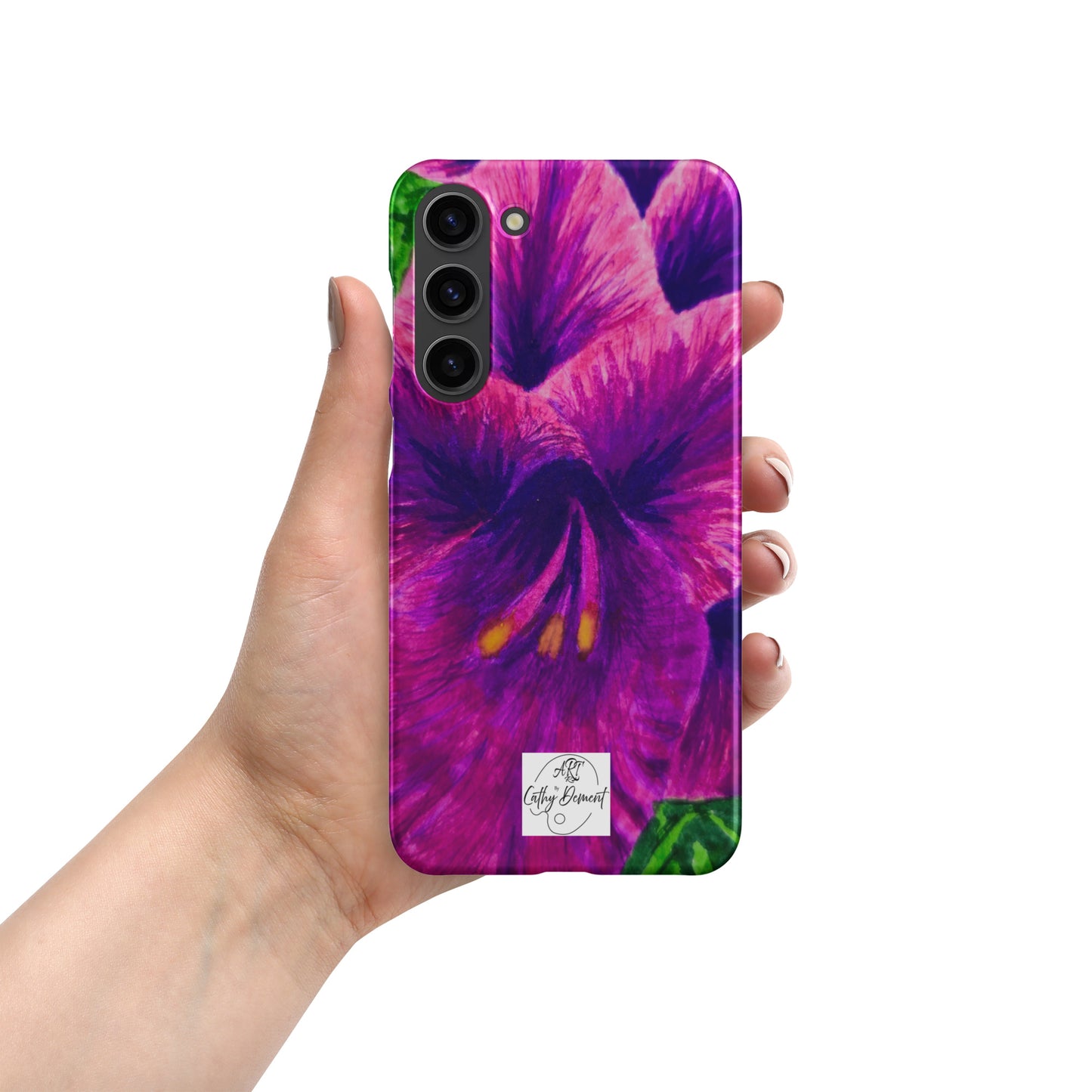 Snap case for Samsung® - Royal Reverie: Purple Gladiola, Floral Artwork Design