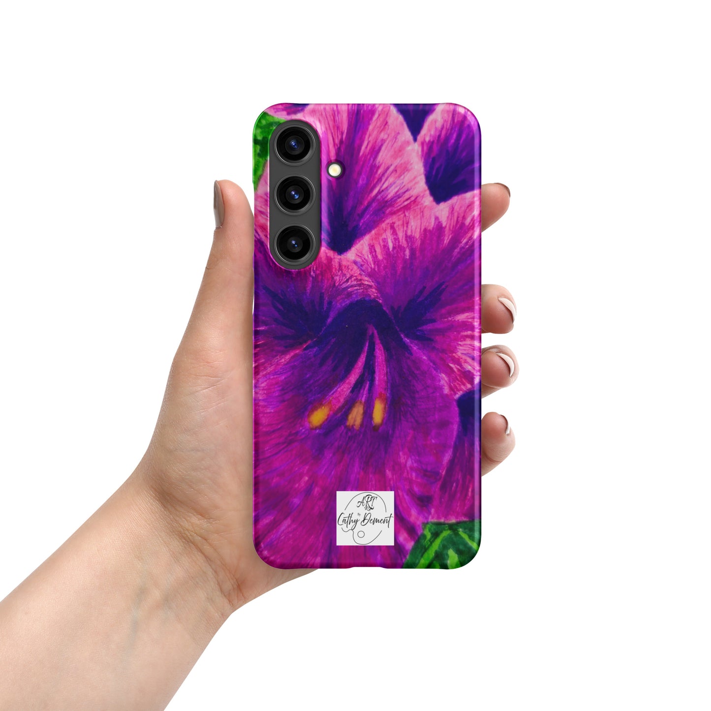 Snap case for Samsung® - Royal Reverie: Purple Gladiola, Floral Artwork Design