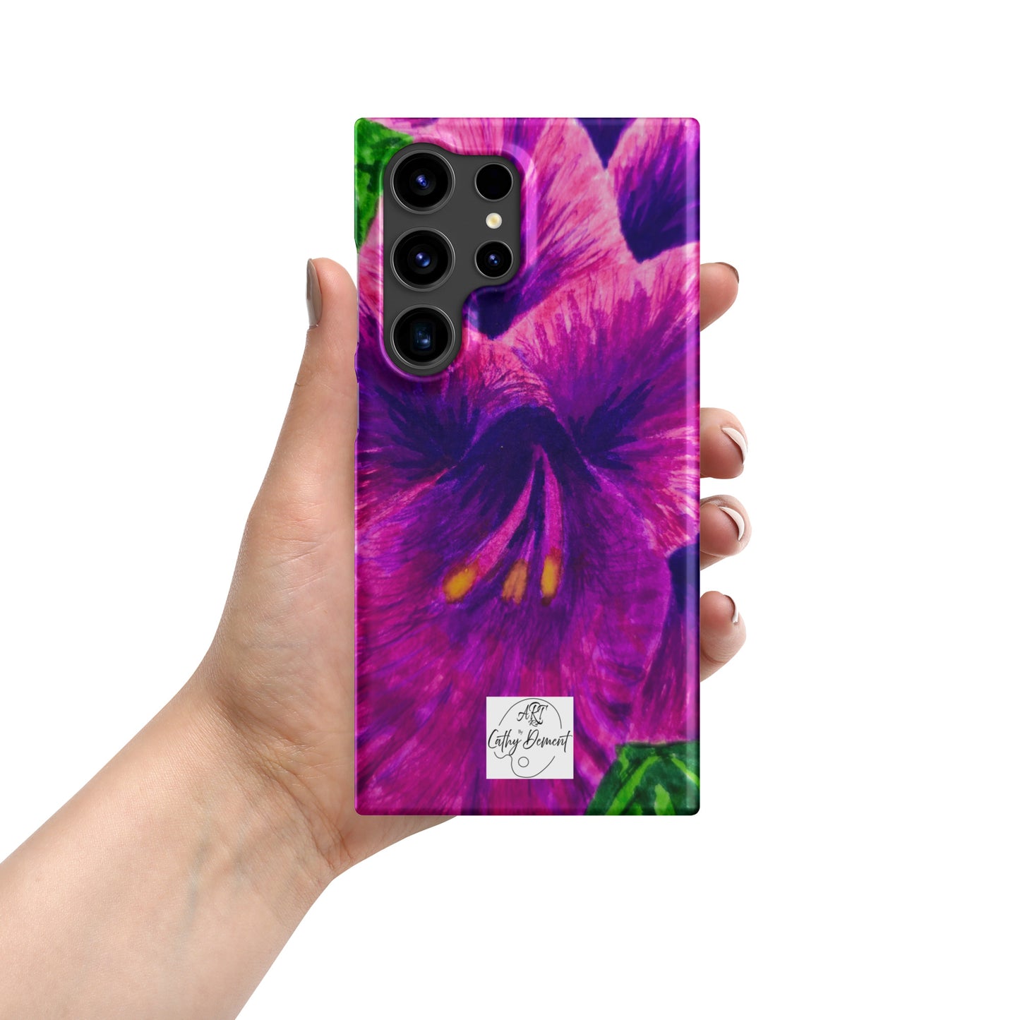 Snap case for Samsung® - Royal Reverie: Purple Gladiola, Floral Artwork Design