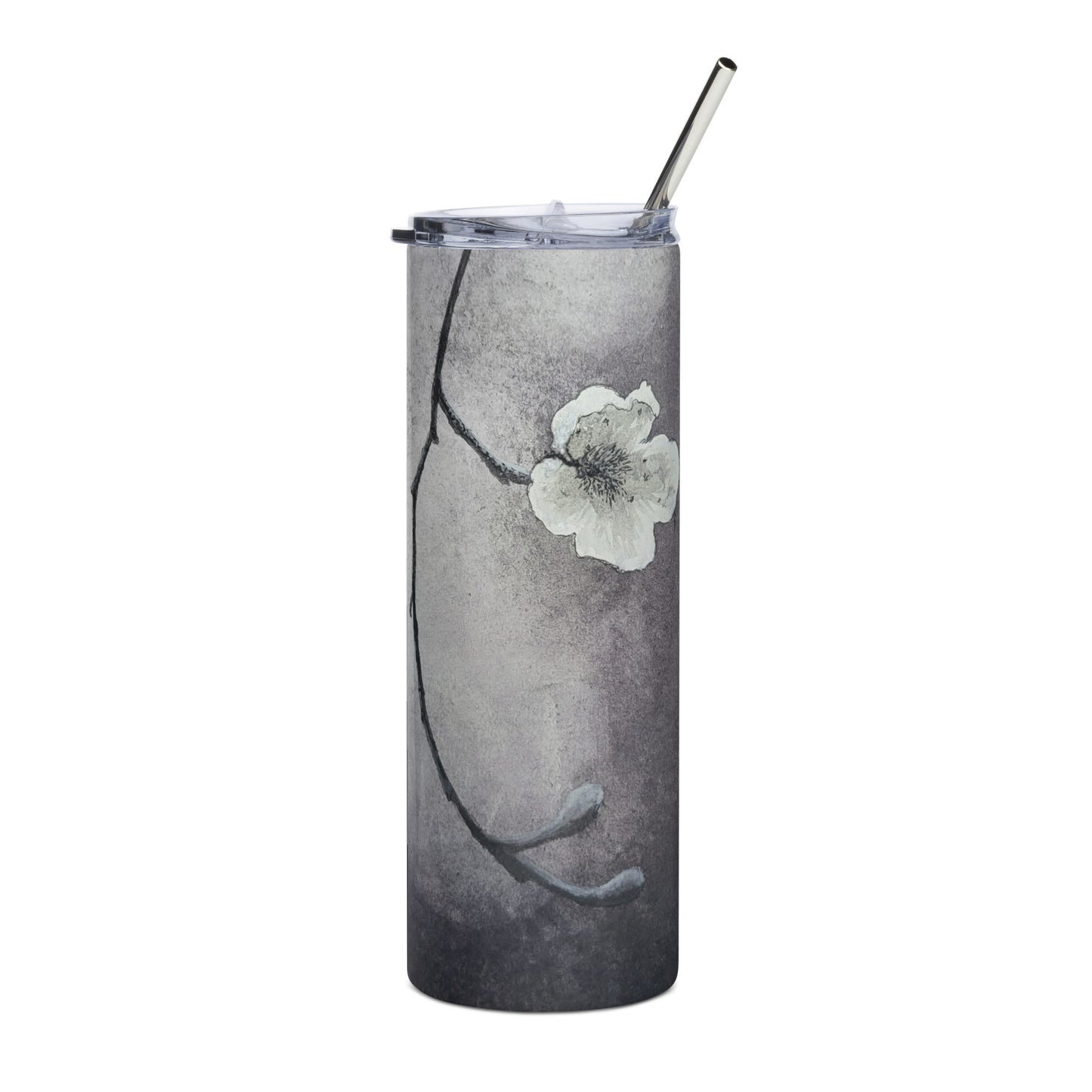 Dogwood Blossom Beauty: with Floral Painting Stainless Steel Tumbler