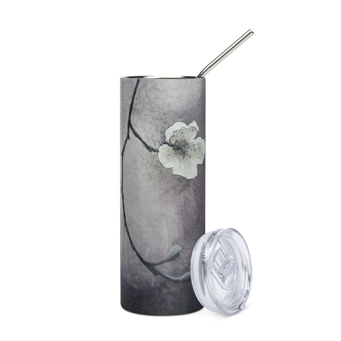 Dogwood Blossom Beauty: with Floral Painting Stainless Steel Tumbler