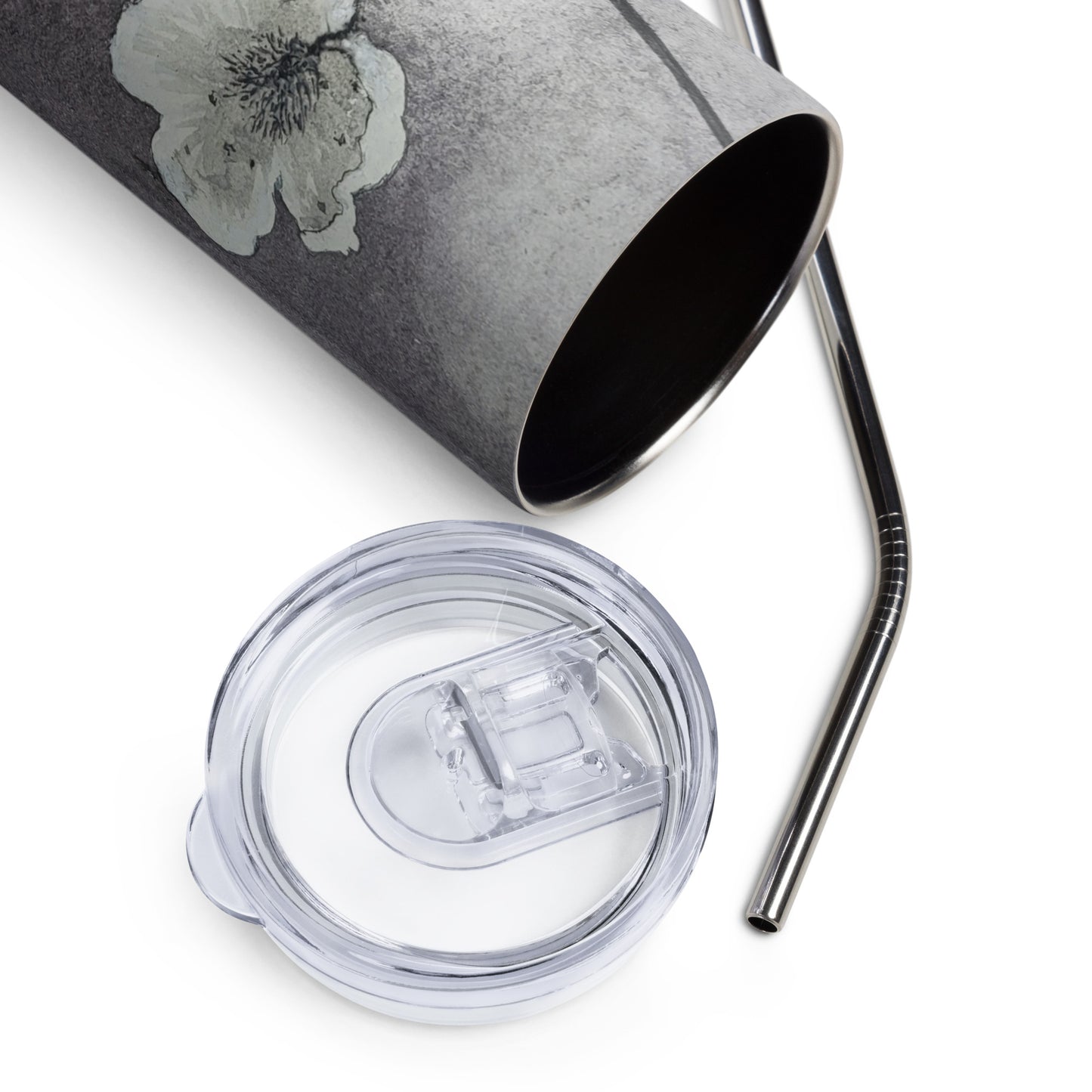 Dogwood Blossom Beauty: with Floral Painting Stainless Steel Tumbler