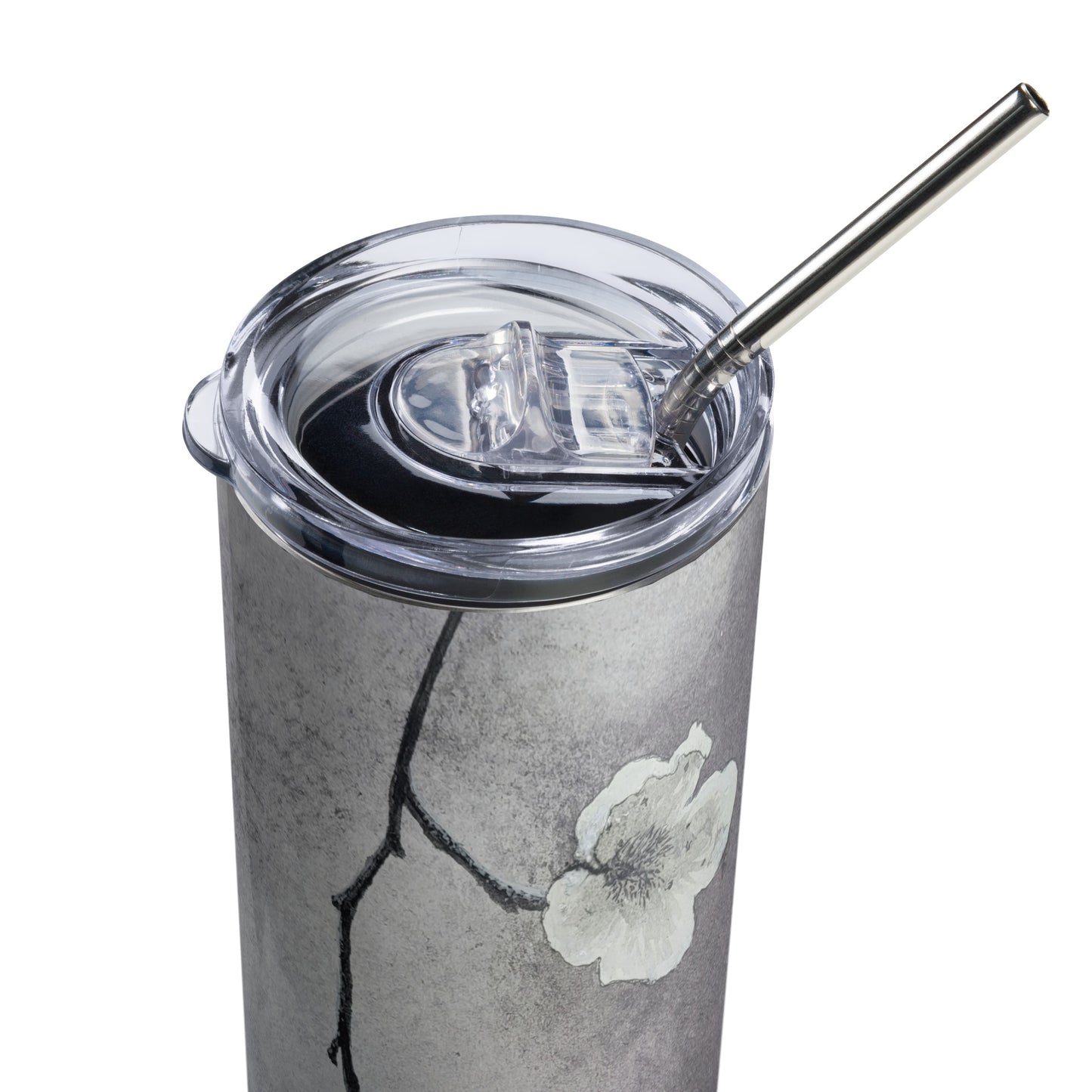 Dogwood Blossom Beauty: with Floral Painting Stainless Steel Tumbler