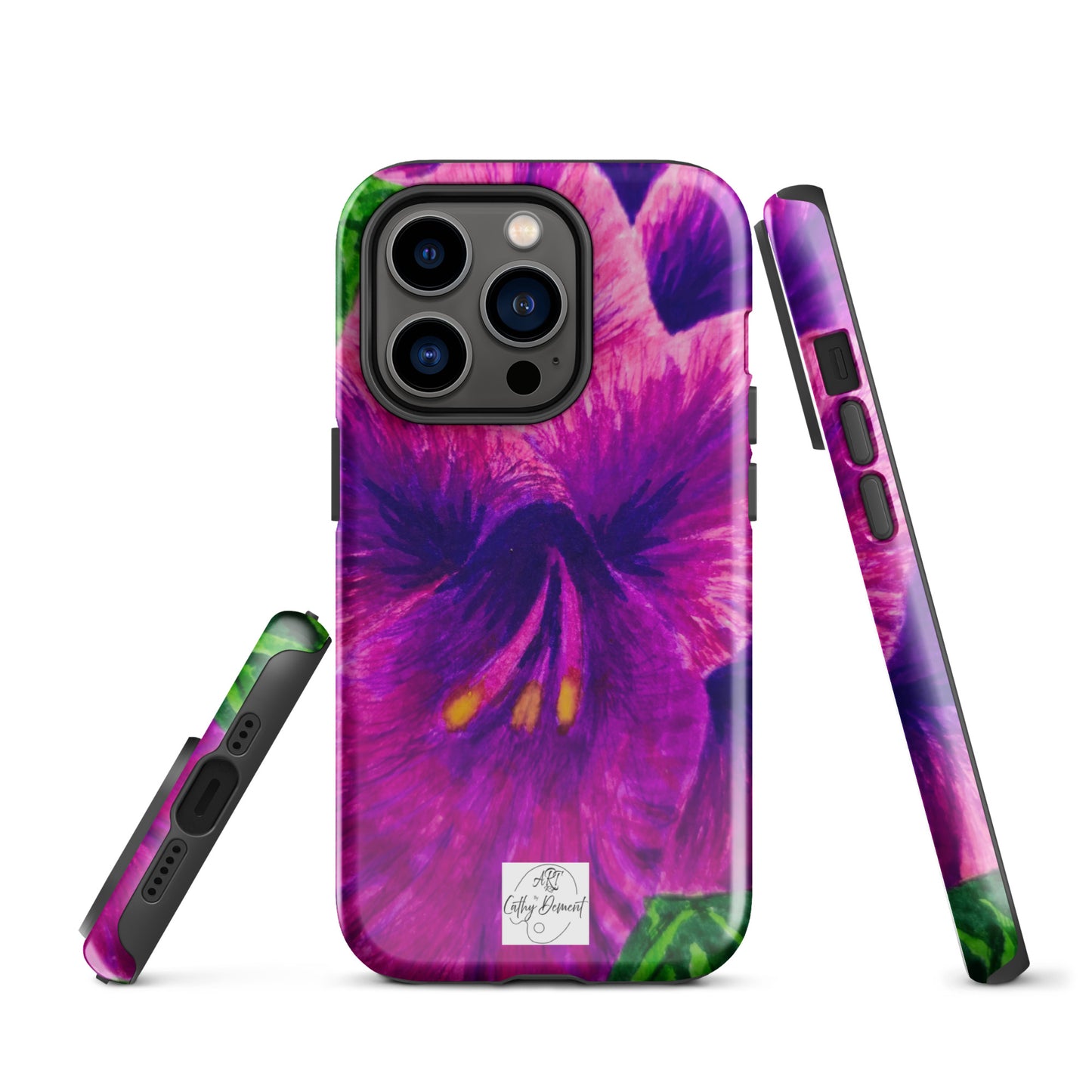 Tough Case for iPhone® - Royal Reverie: Purple Gladiola Artwork