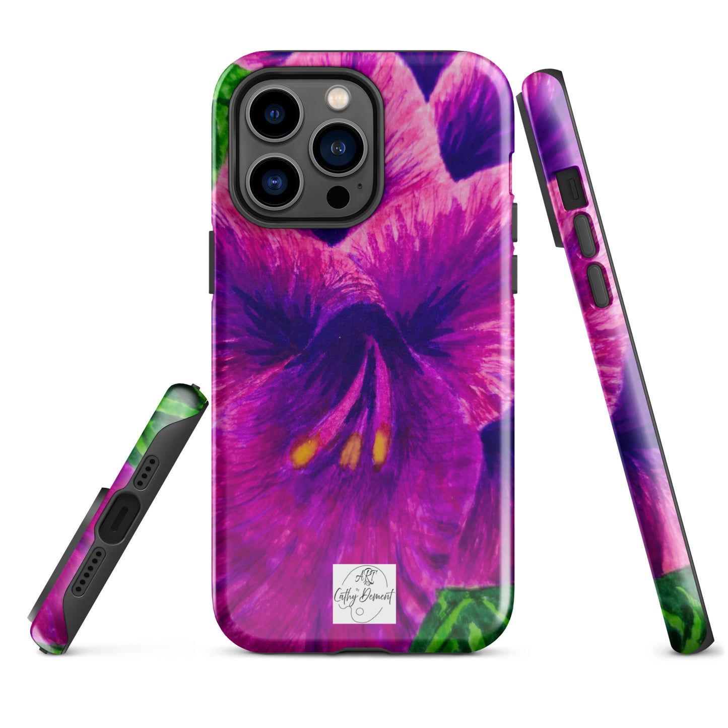 Tough Case for iPhone® - Royal Reverie: Purple Gladiola Artwork