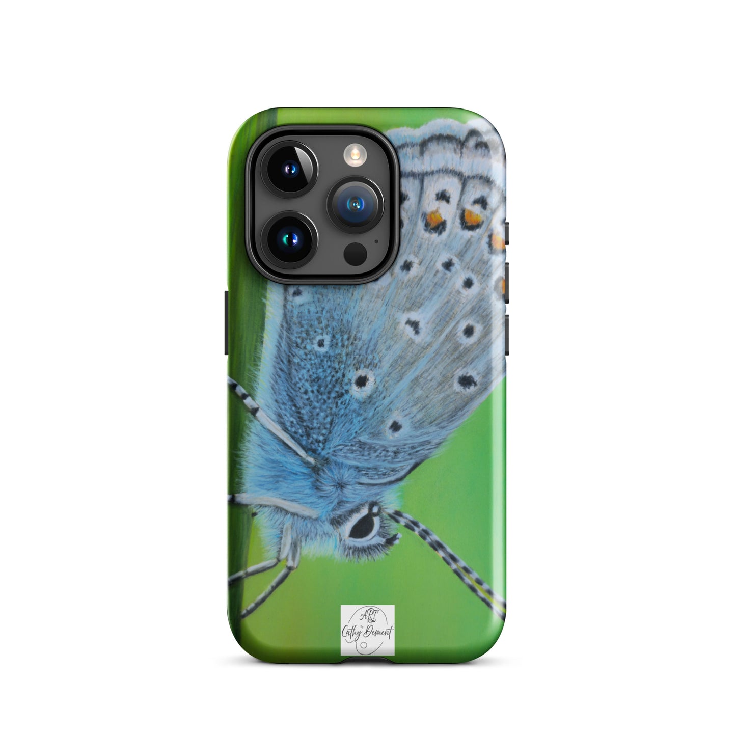 Tough Case for iPhone® - Gossamer Blue, Karner Blue Butterfly Cell Phone Case