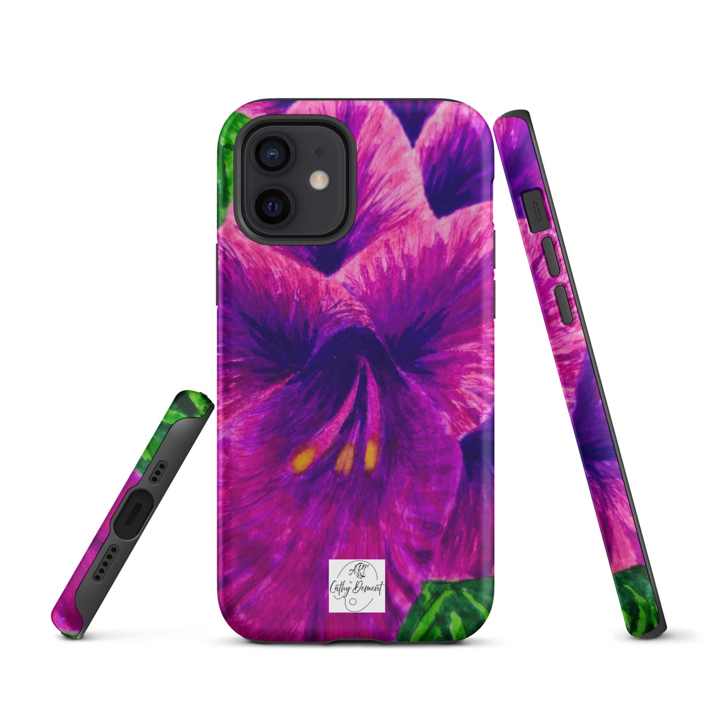 Tough Case for iPhone® - Royal Reverie: Purple Gladiola Artwork