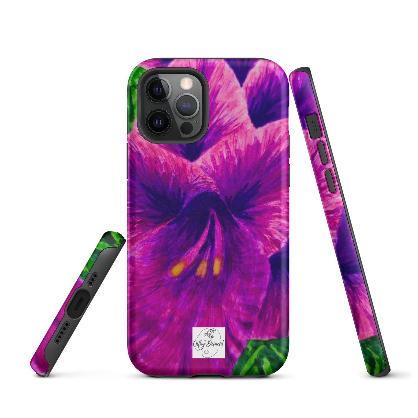 Tough Case for iPhone® - Royal Reverie: Purple Gladiola Artwork