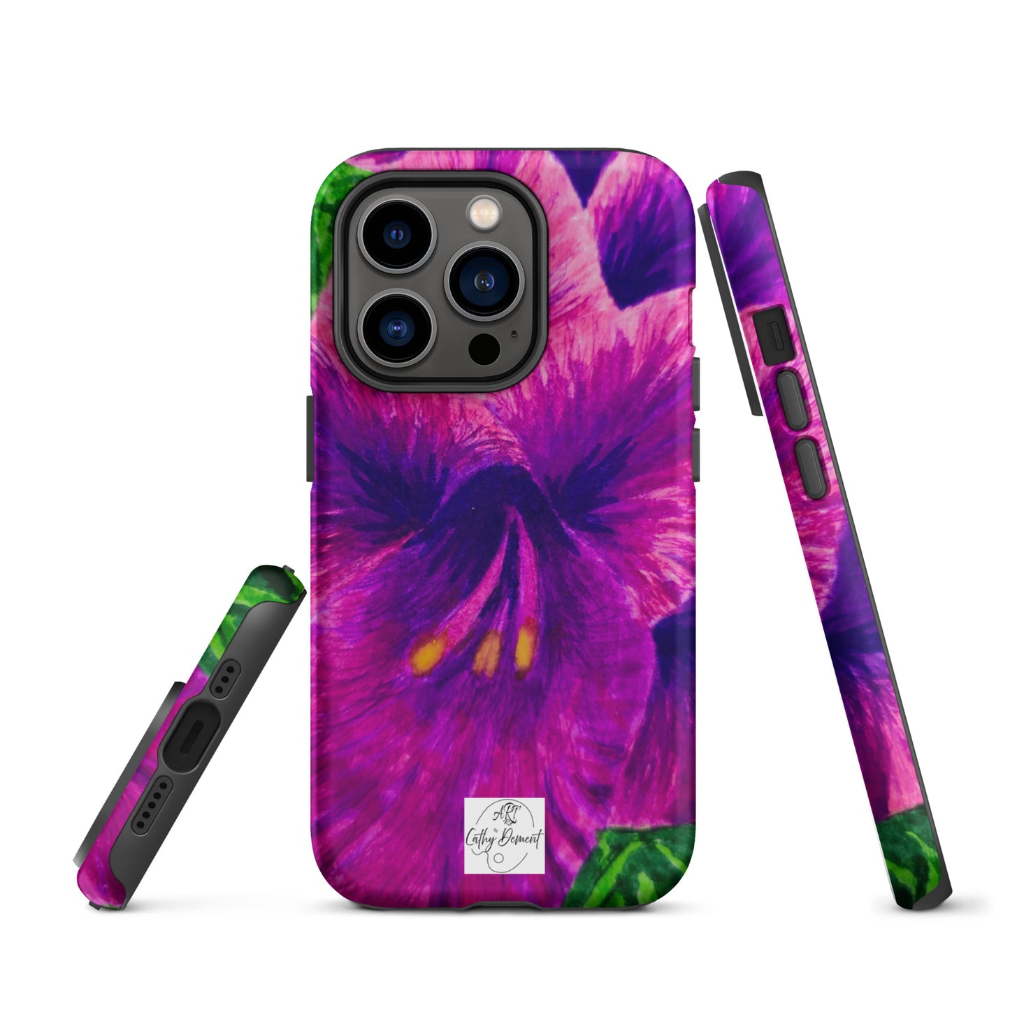 Tough Case for iPhone® - Royal Reverie: Purple Gladiola Artwork