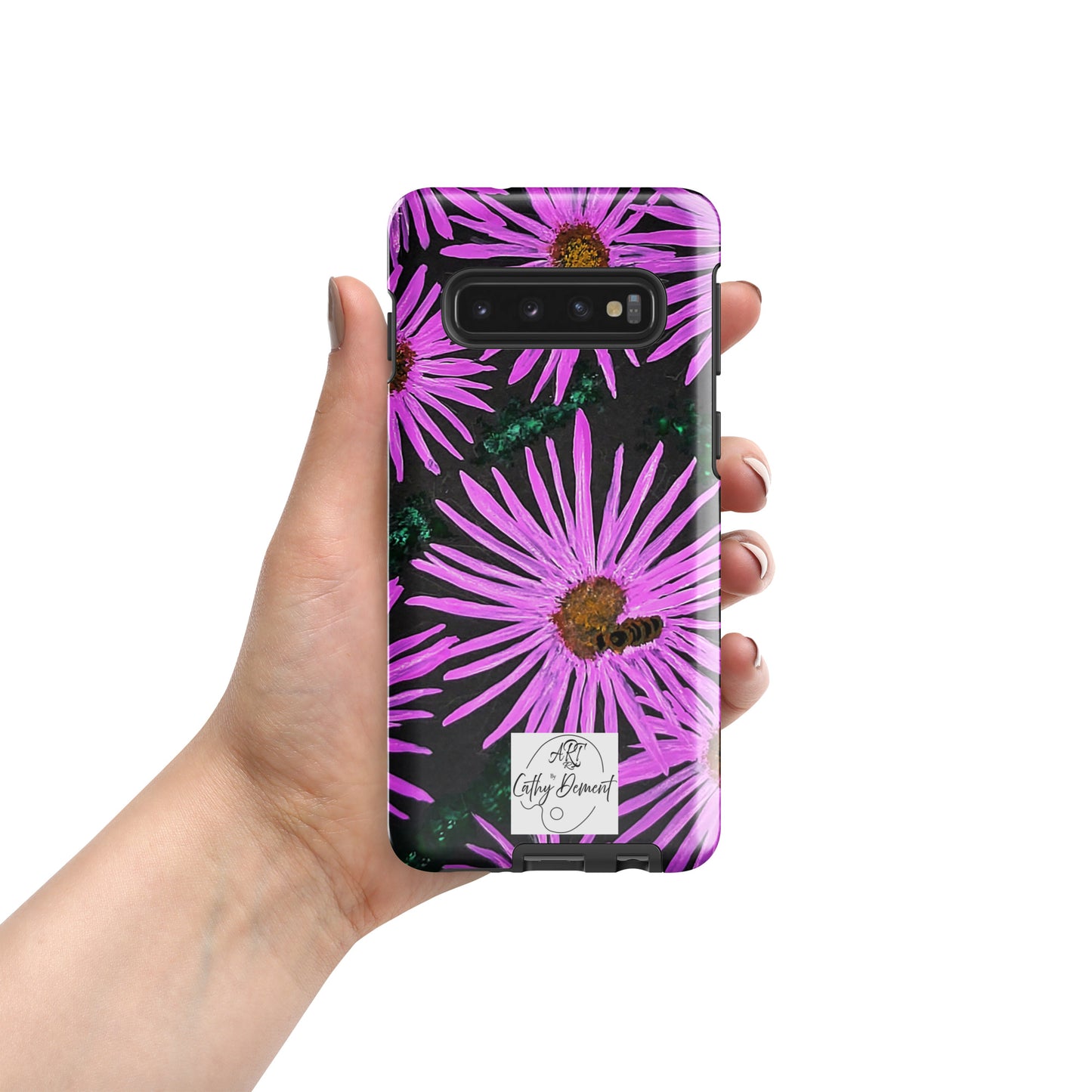 Tough Case for Samsung® Phones -  Purple Aster Flowers and Bee