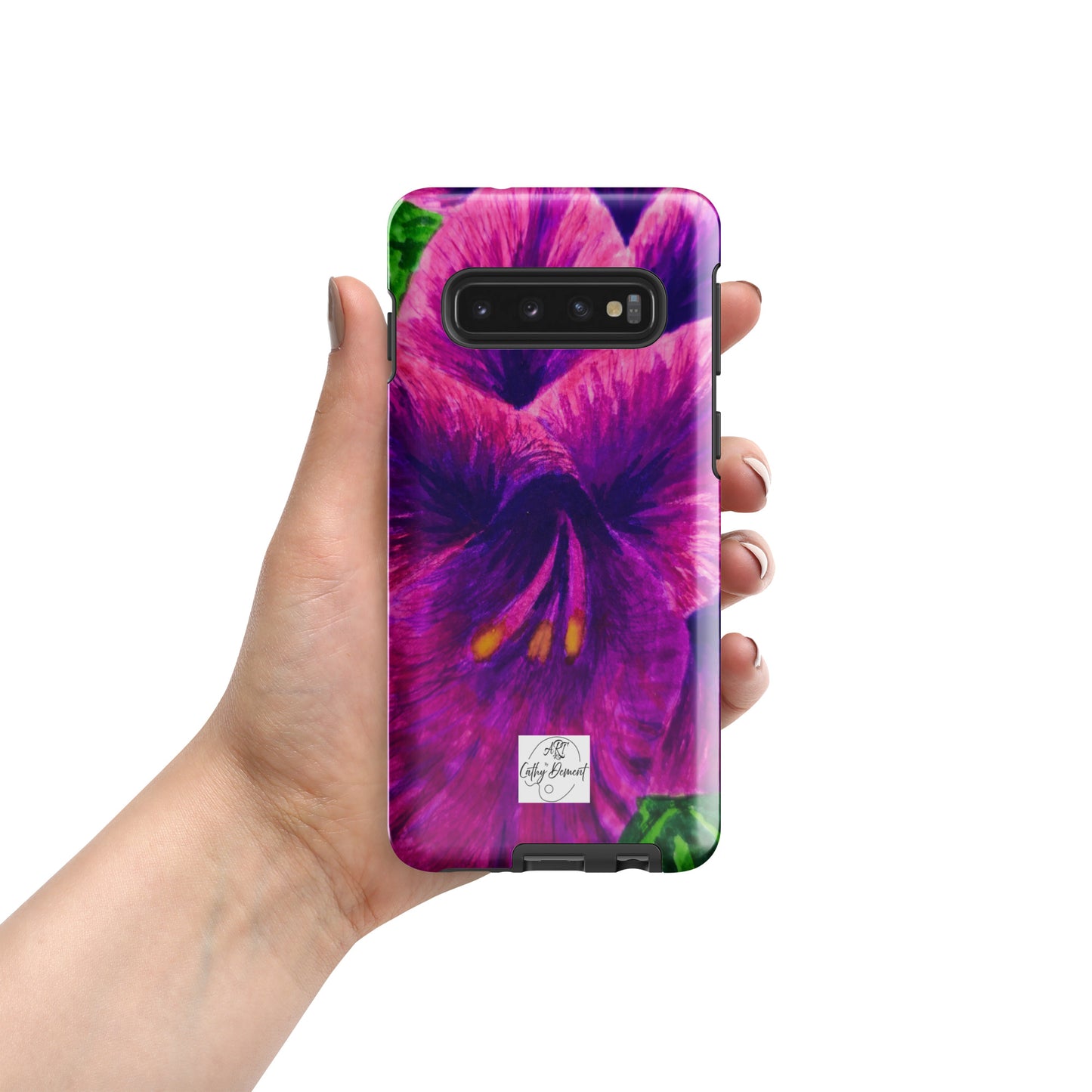 Tough case for Samsung® Phones - Royal Reverie: Purple Gladiola Artwork