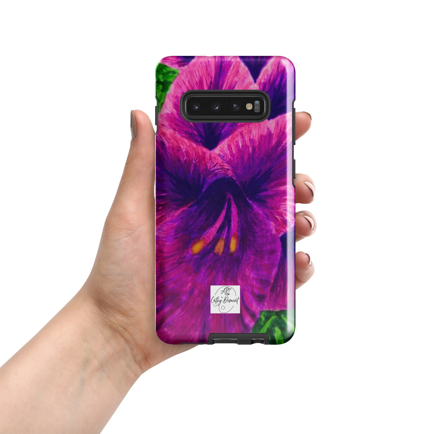 Tough case for Samsung® Phones - Royal Reverie: Purple Gladiola Artwork