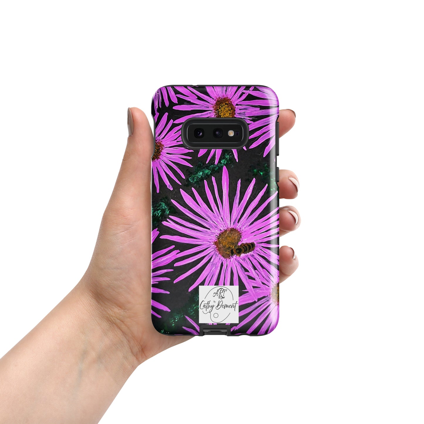 Tough Case for Samsung® Phones -  Purple Aster Flowers and Bee