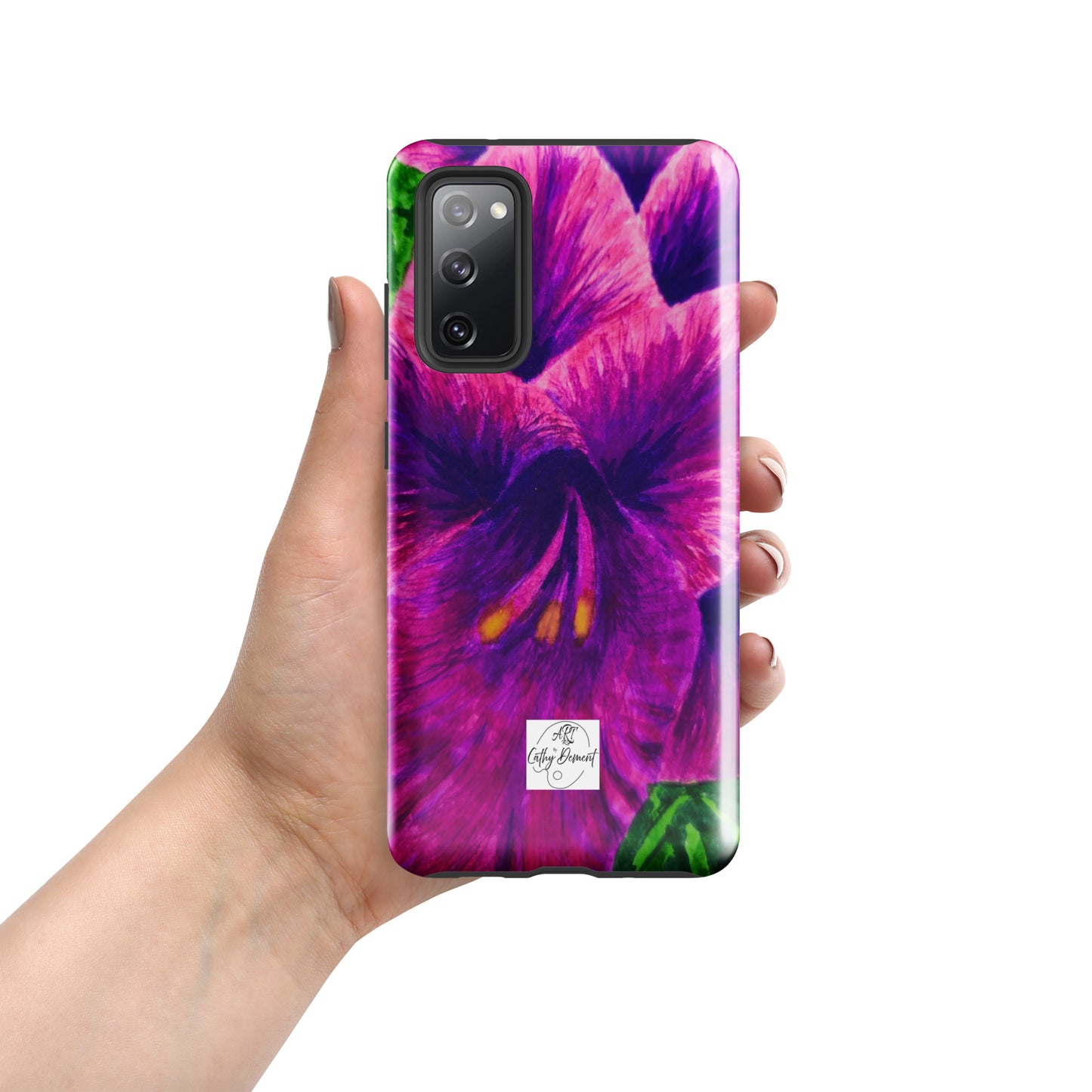 Tough case for Samsung® Phones - Royal Reverie: Purple Gladiola Artwork