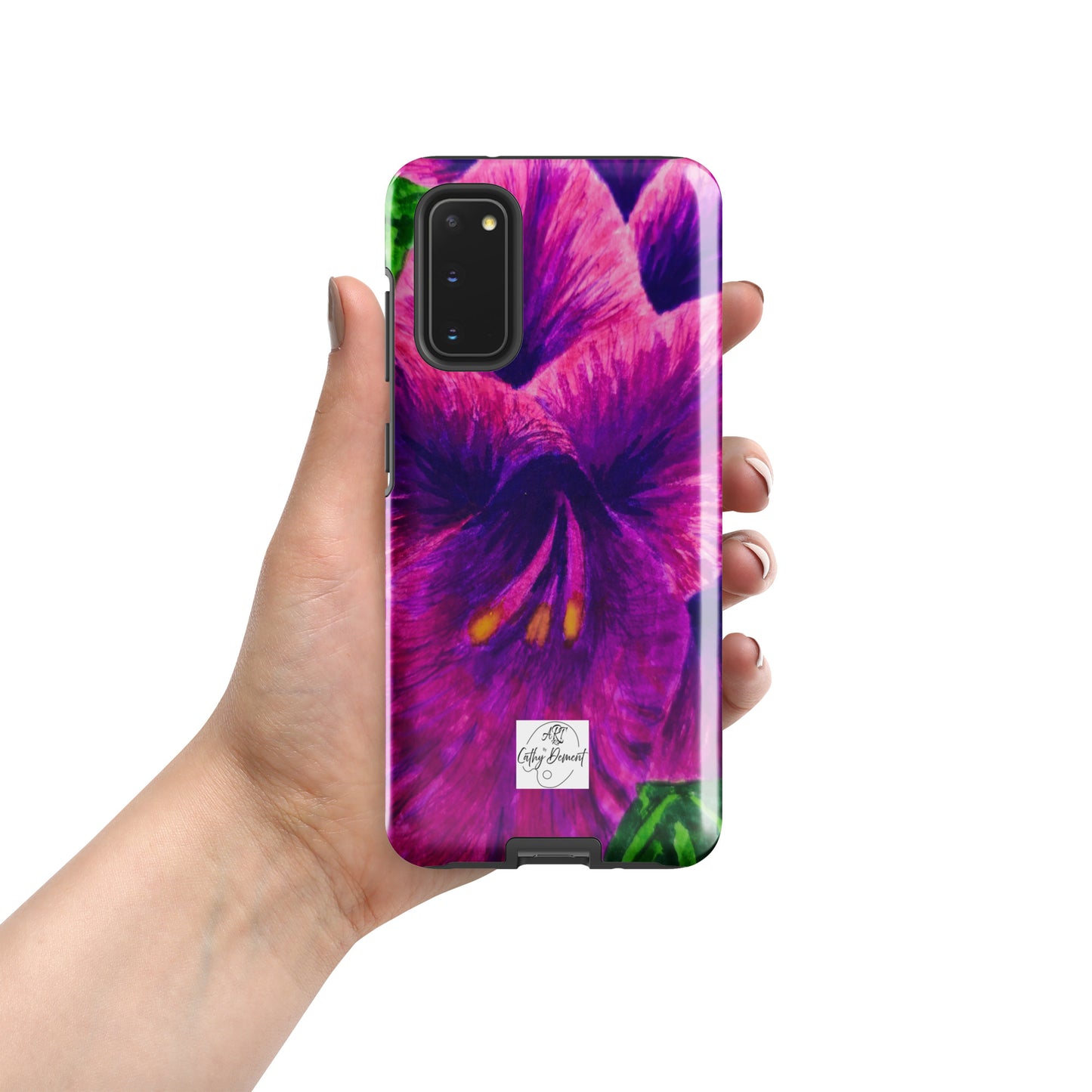 Tough case for Samsung® Phones - Royal Reverie: Purple Gladiola Artwork