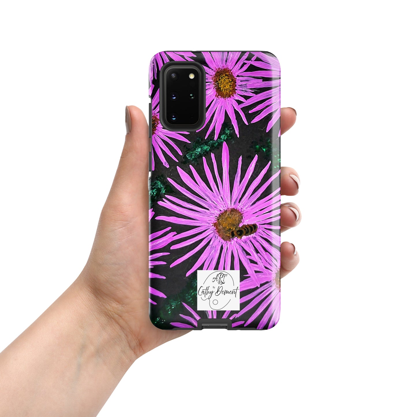 Tough Case for Samsung® Phones -  Purple Aster Flowers and Bee