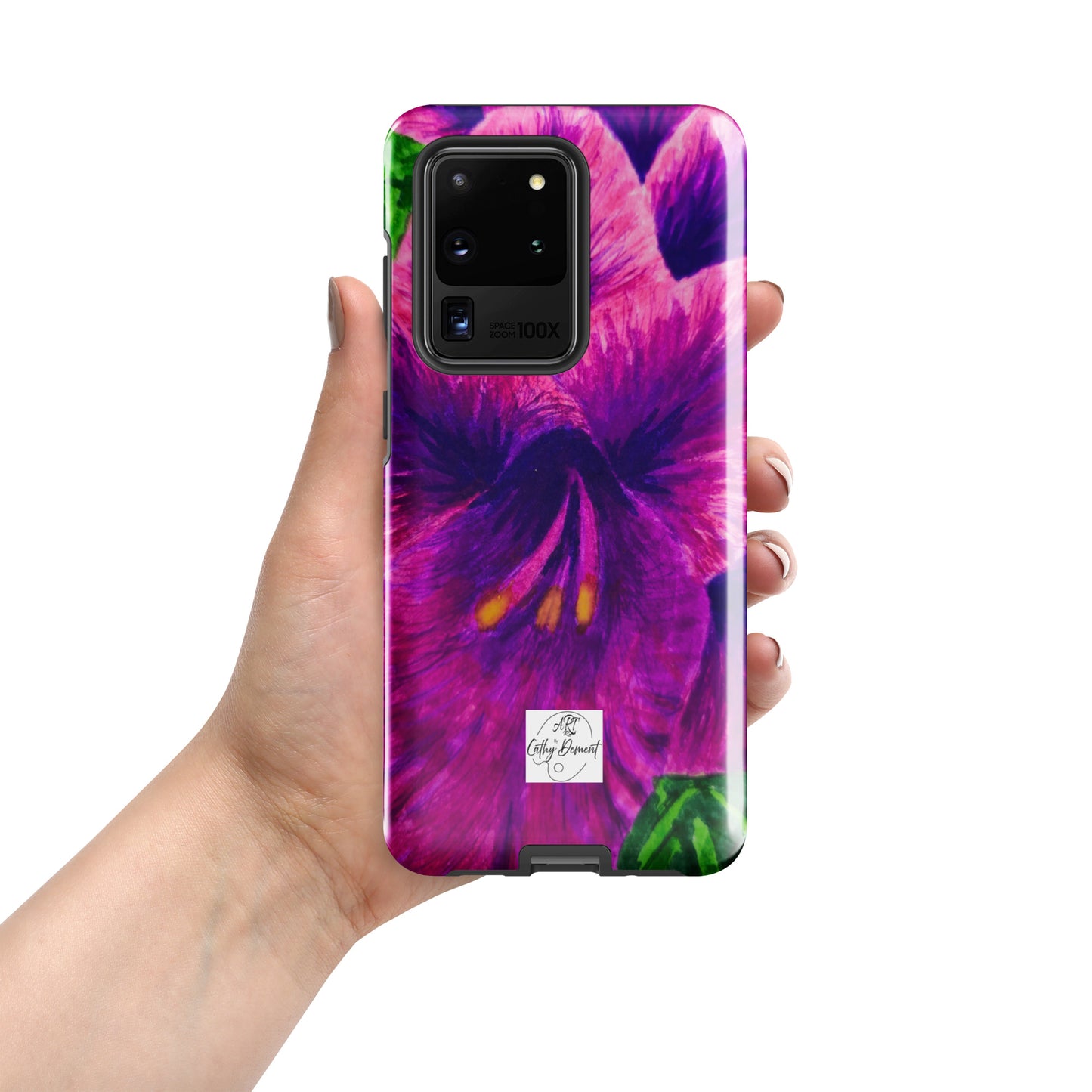 Tough case for Samsung® Phones - Royal Reverie: Purple Gladiola Artwork