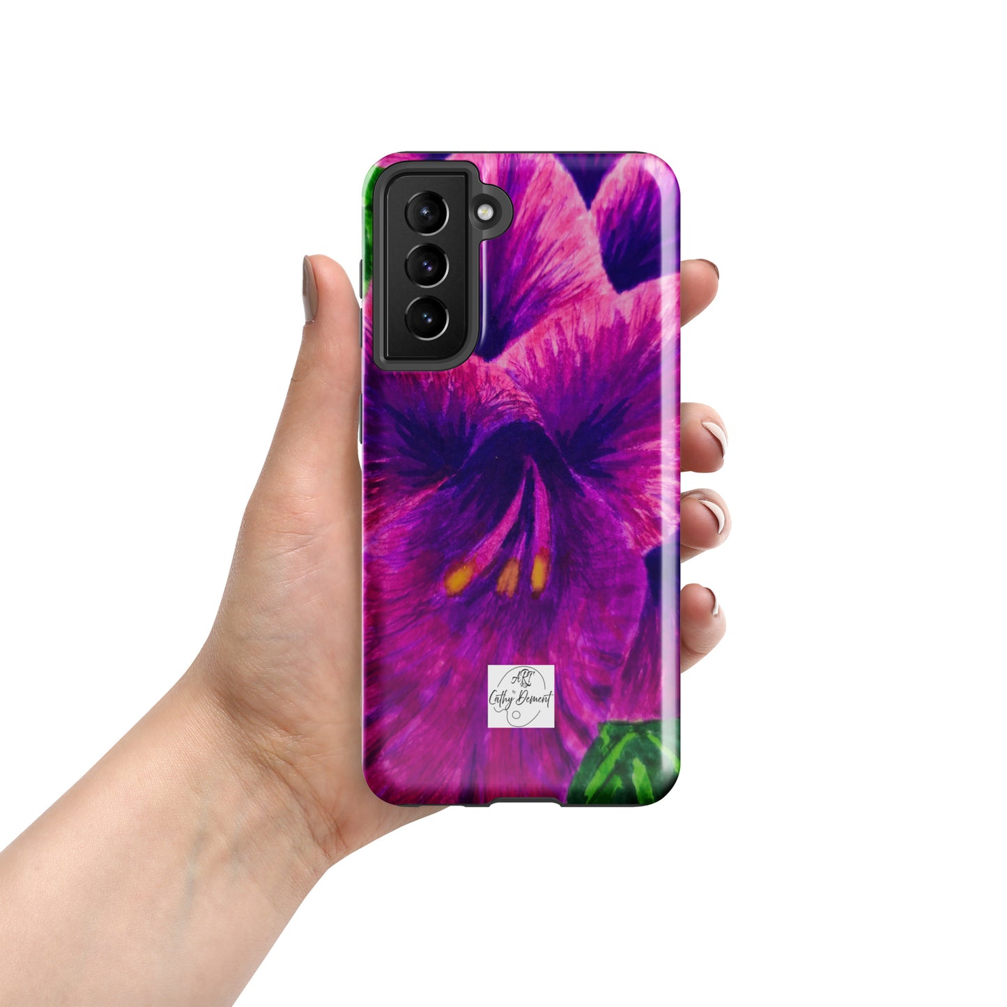 Tough case for Samsung® Phones - Royal Reverie: Purple Gladiola Artwork