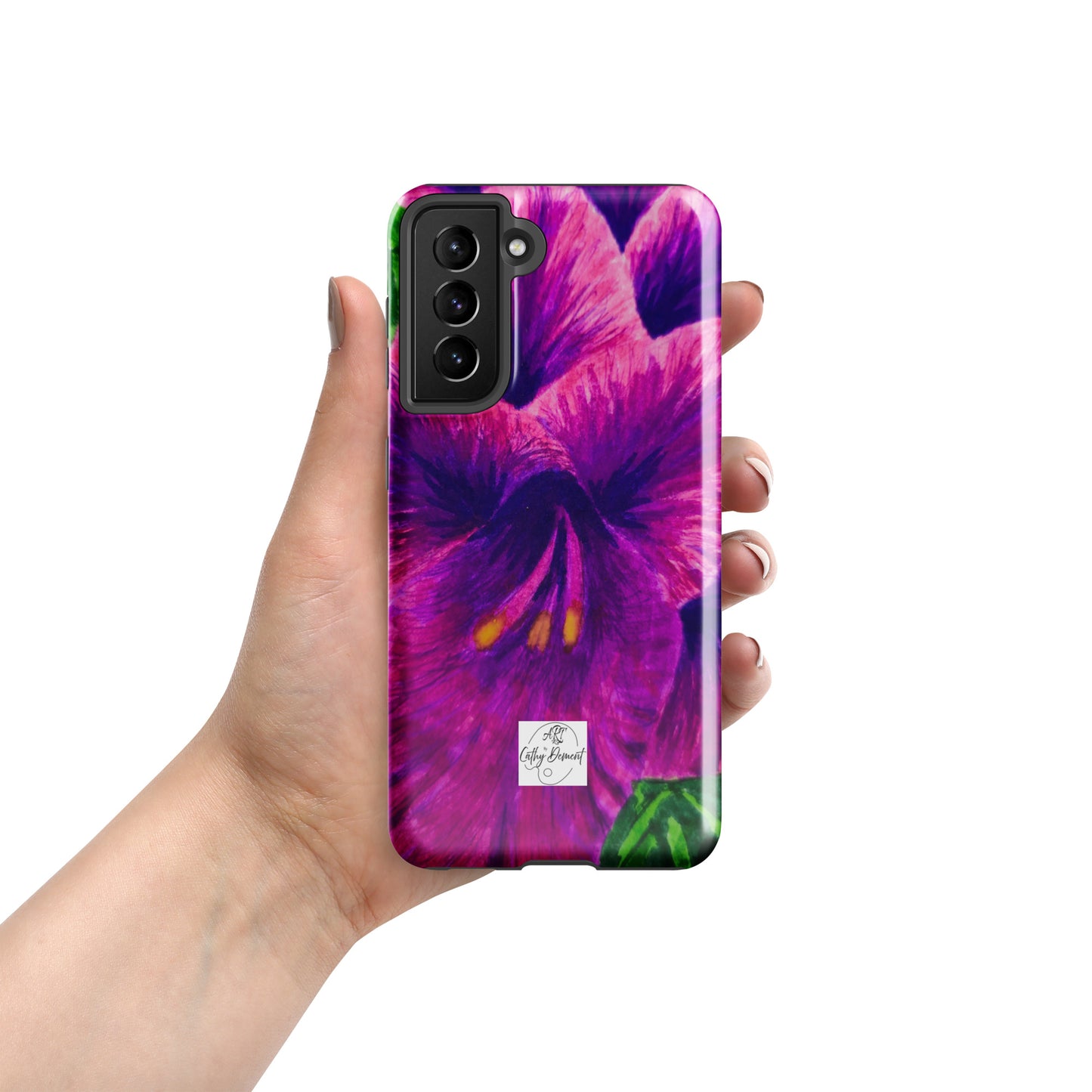 Tough case for Samsung® Phones - Royal Reverie: Purple Gladiola Artwork