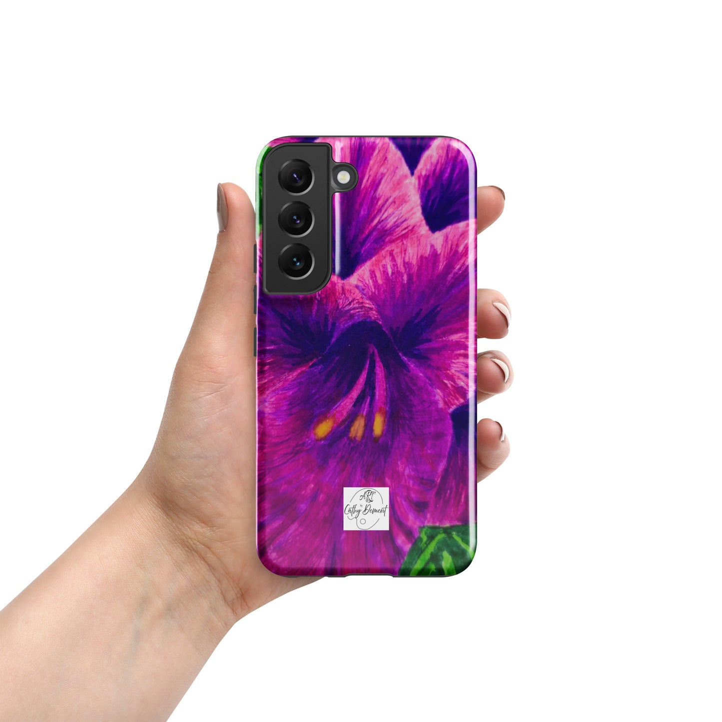 Tough case for Samsung® Phones - Royal Reverie: Purple Gladiola Artwork