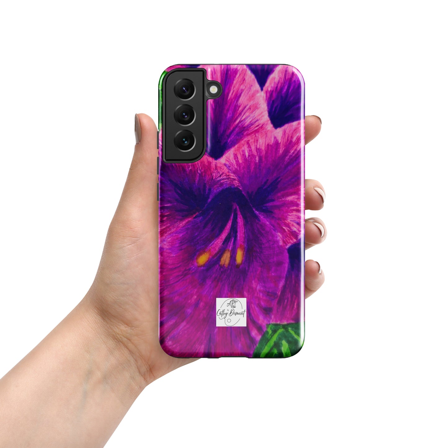 Tough case for Samsung® Phones - Royal Reverie: Purple Gladiola Artwork