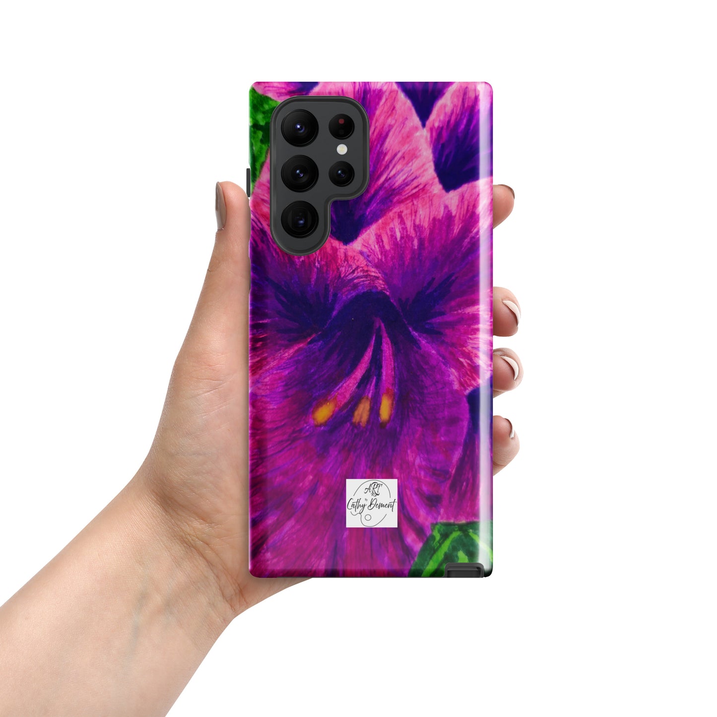 Tough case for Samsung® Phones - Royal Reverie: Purple Gladiola Artwork