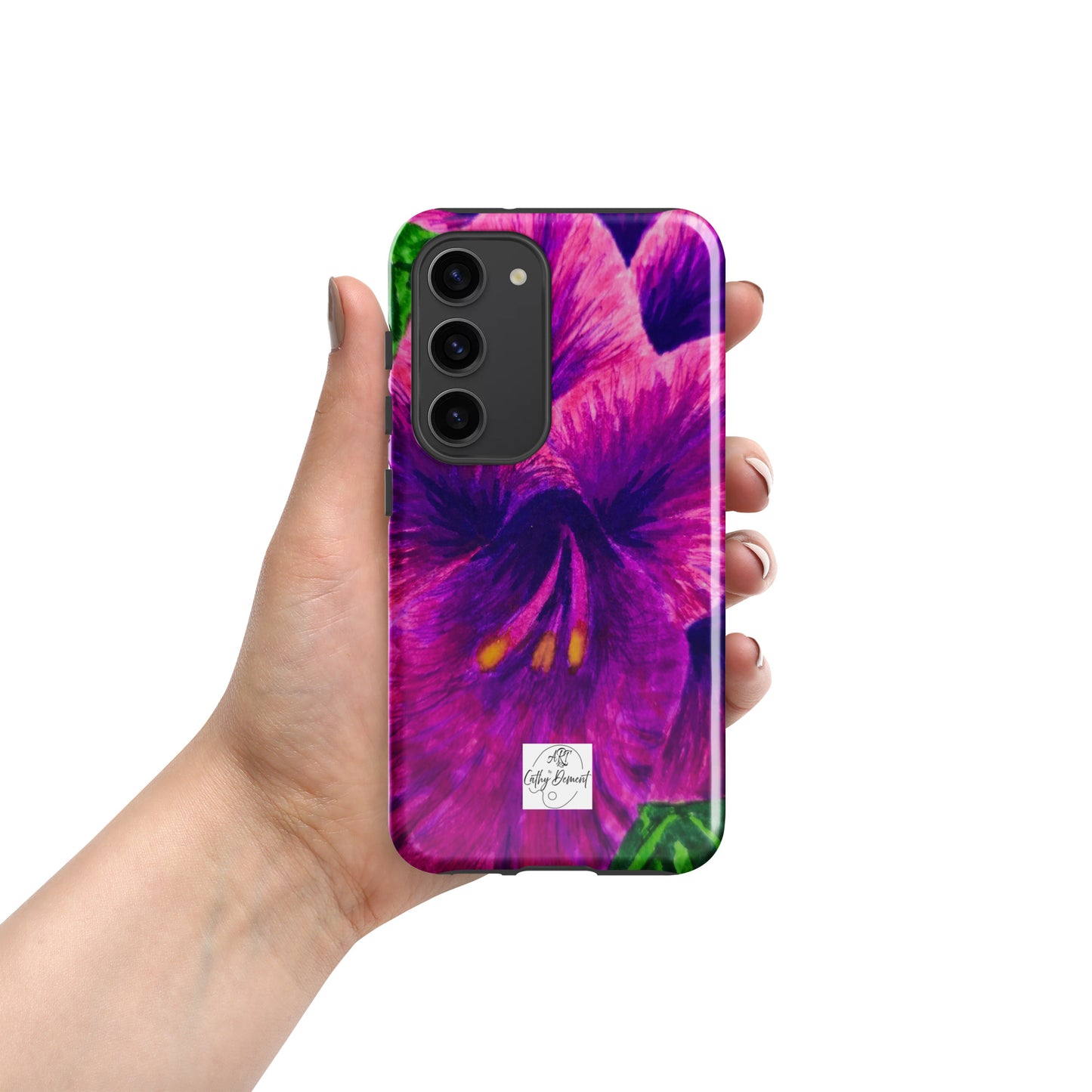 Tough case for Samsung® Phones - Royal Reverie: Purple Gladiola Artwork